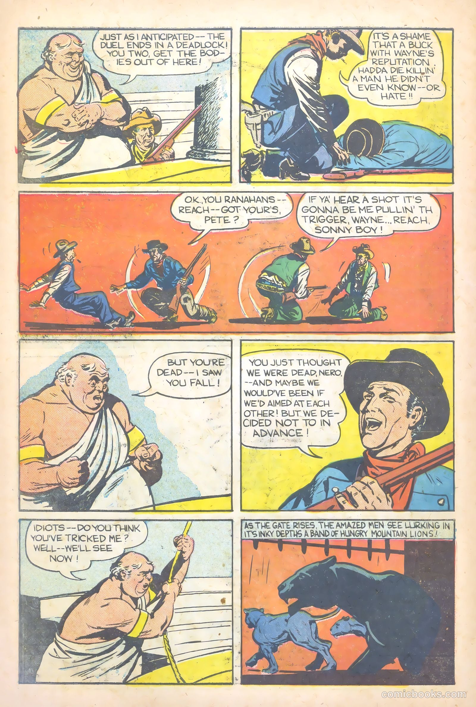 John Wayne Adventure Comics #1 (1949) — page 32 of 36