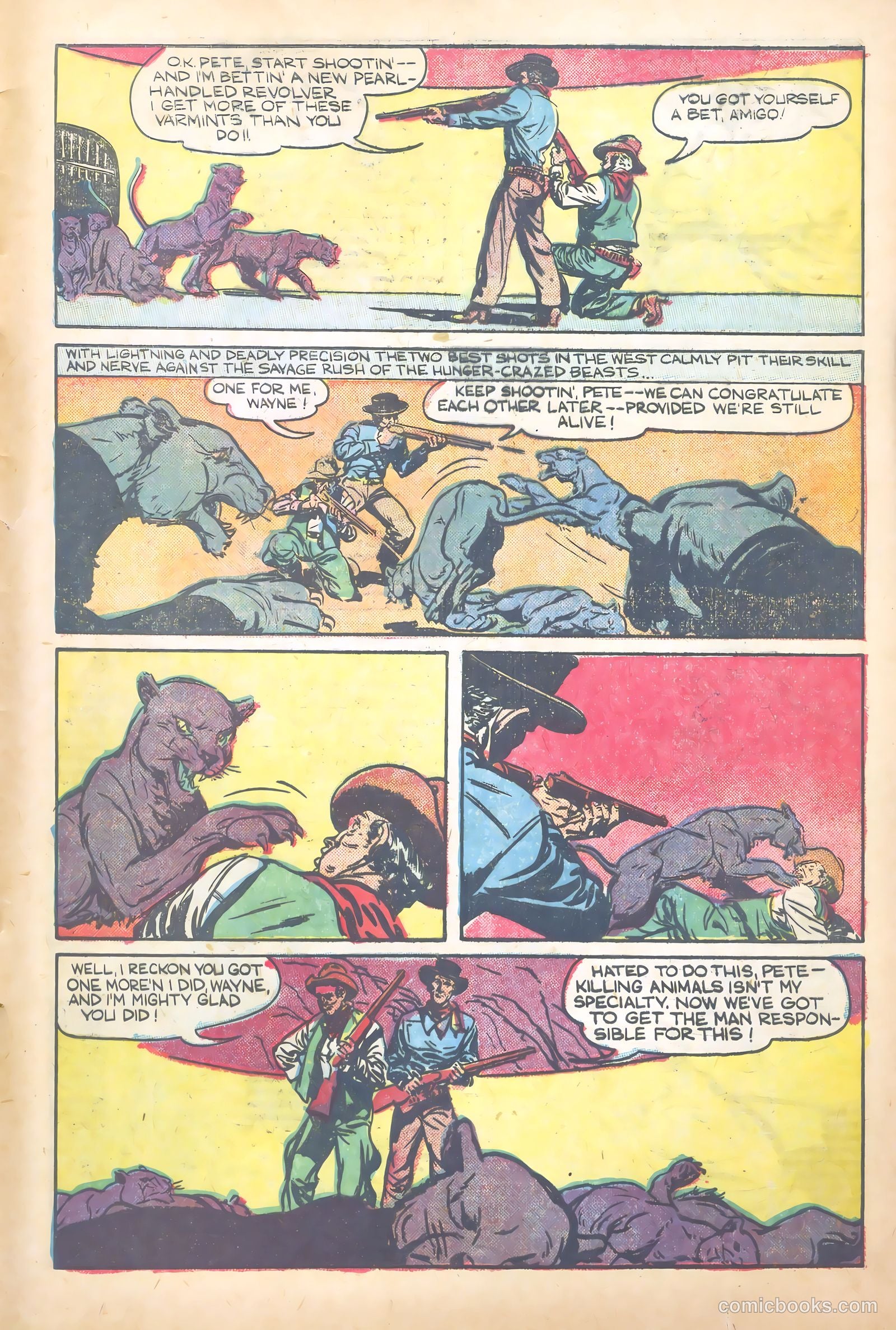 John Wayne Adventure Comics #1 (1949) — page 33 of 36
