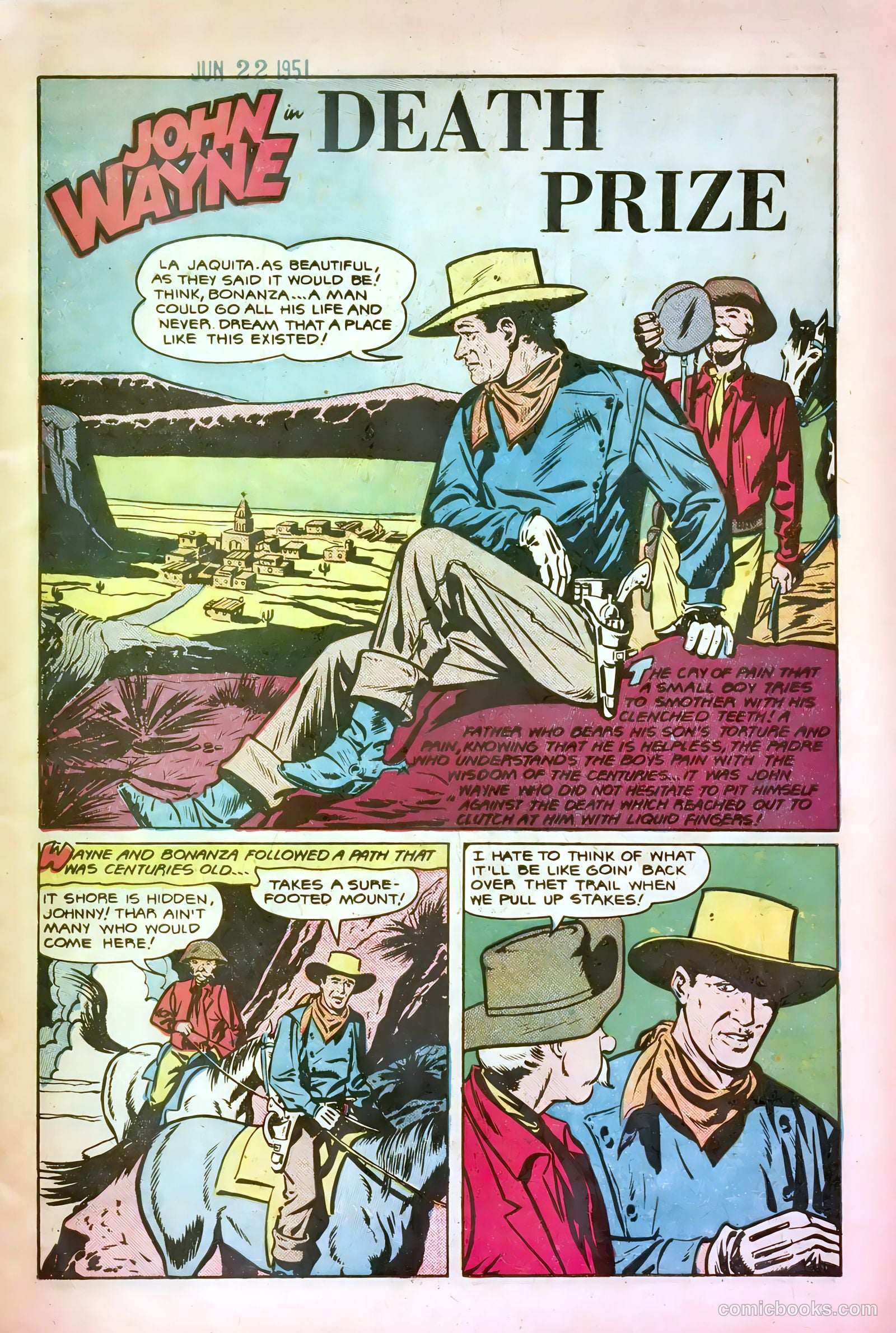 John Wayne Adventure Comics #10 (1951) — page 3 of 36