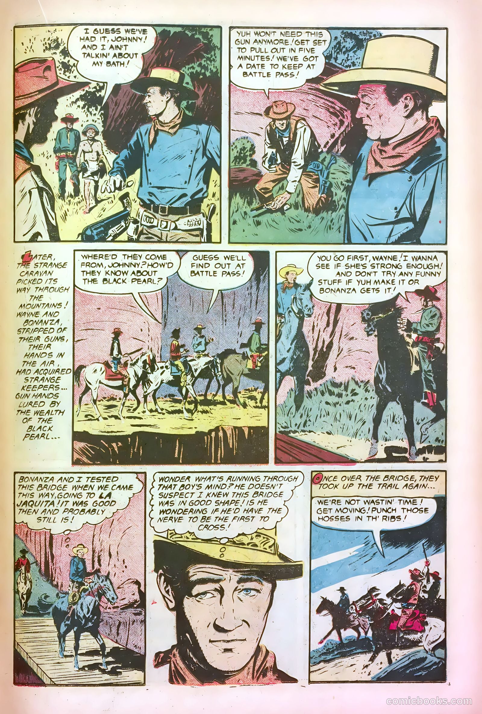John Wayne Adventure Comics #10 (1951) — page 21 of 36