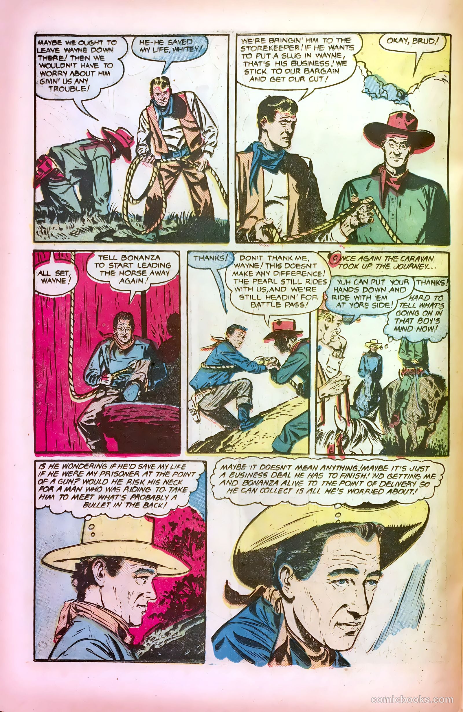 John Wayne Adventure Comics #10 (1951) — page 24 of 36