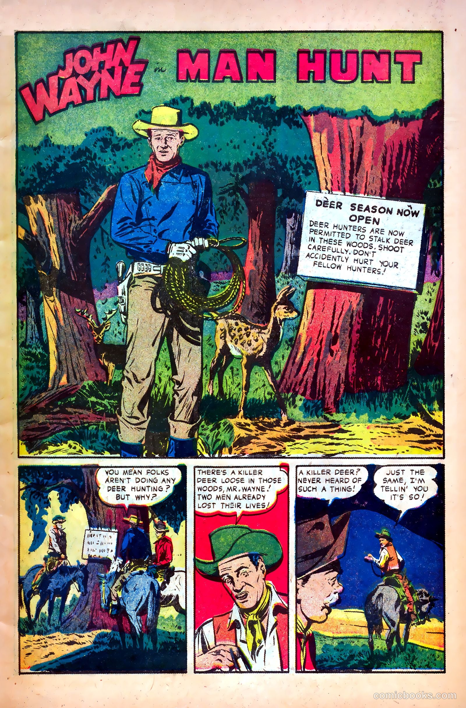 John Wayne Adventure Comics #11 (1951) — page 3 of 36