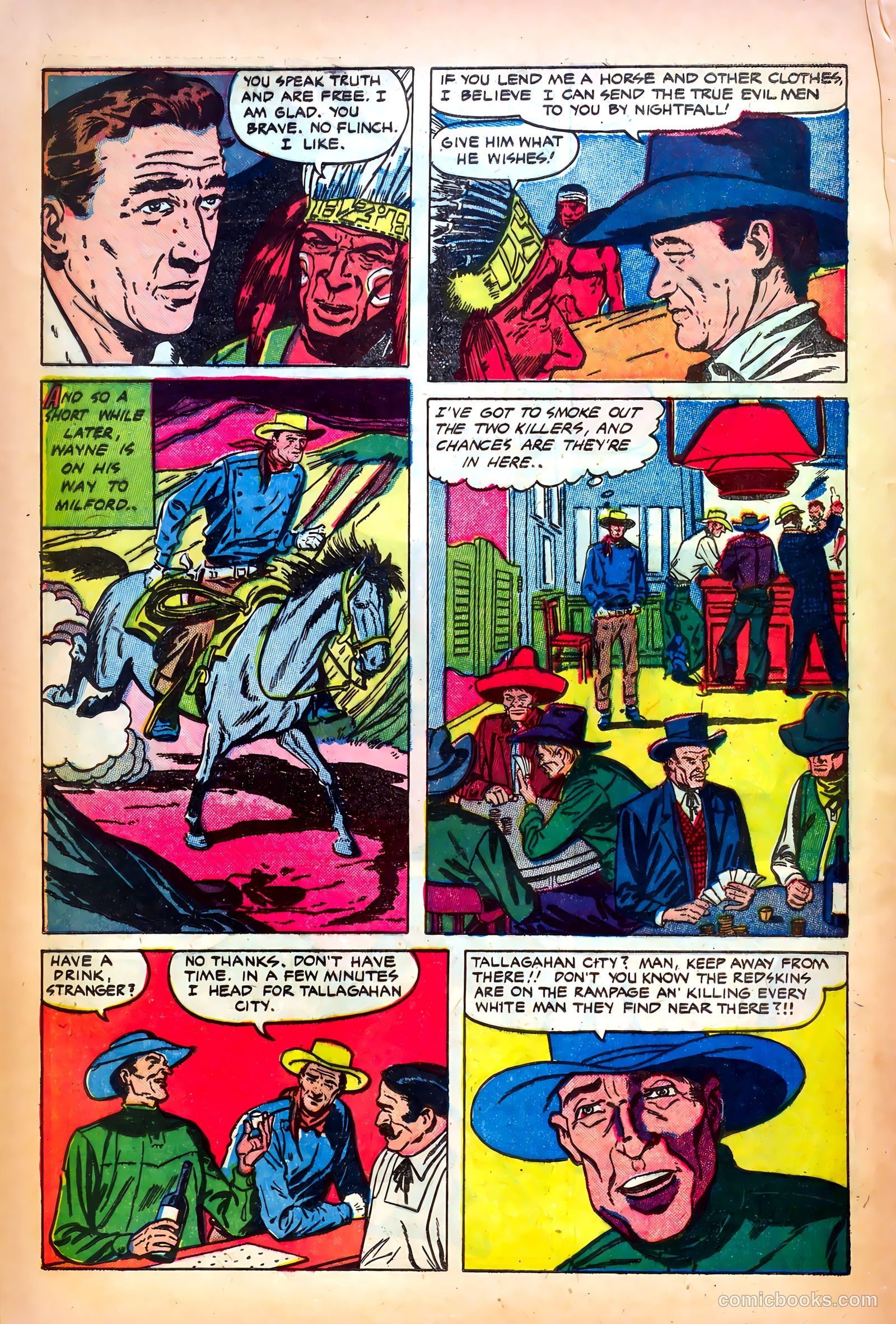 John Wayne Adventure Comics #11 (1951) — page 22 of 36