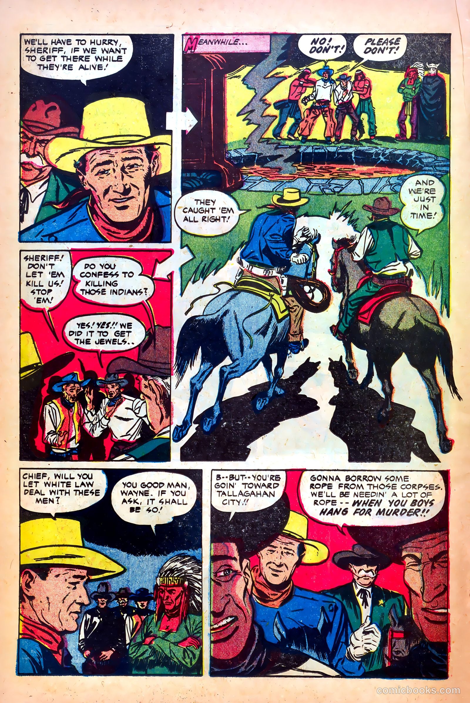 John Wayne Adventure Comics #11 (1951) — page 24 of 36
