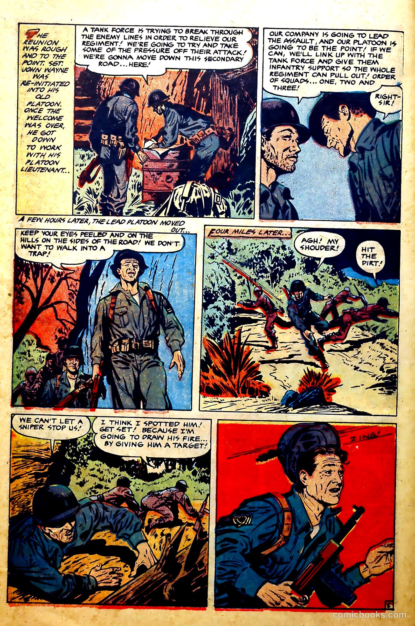 John Wayne Adventure Comics #12 (1951) — page 8 of 36