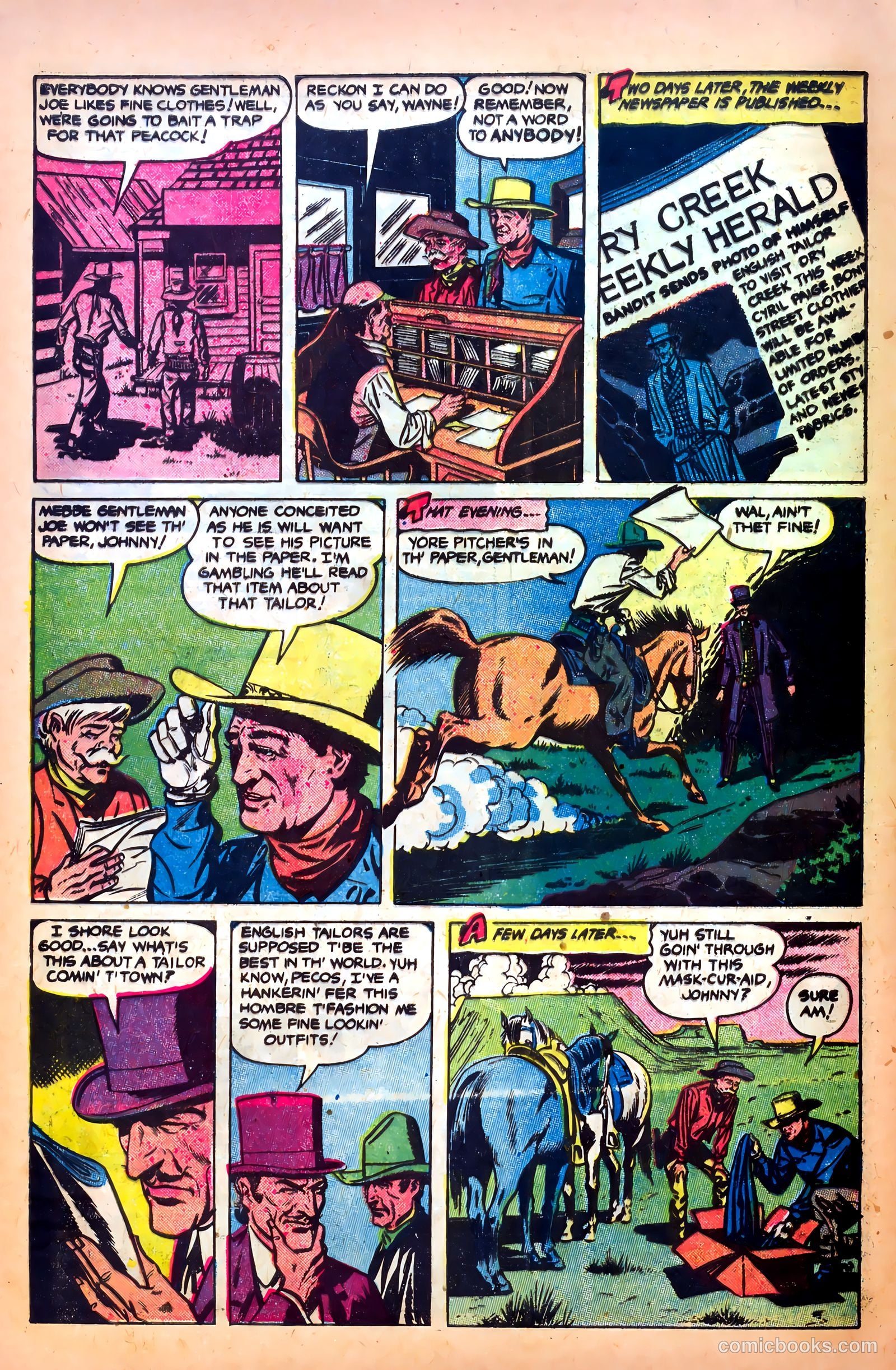 John Wayne Adventure Comics #13 (1952) — page 28 of 36