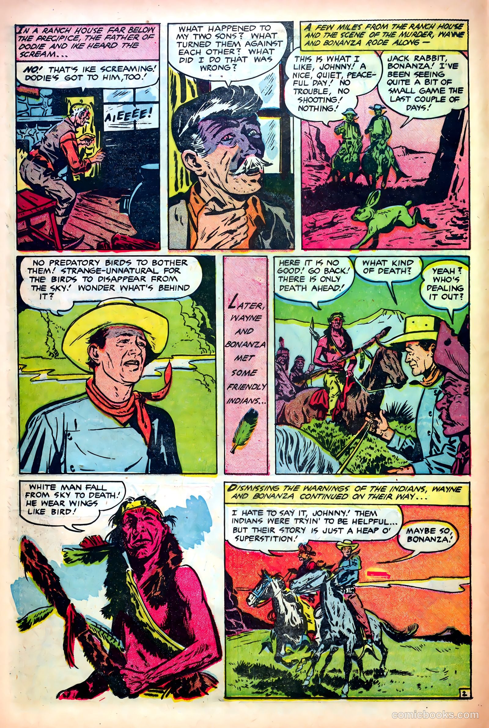 John Wayne Adventure Comics #14 (1952) — page 14 of 36
