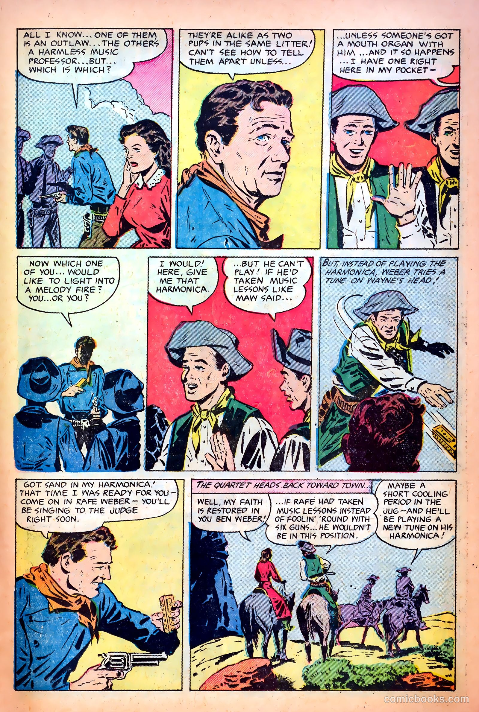 John Wayne Adventure Comics #15 (1952) — page 21 of 36