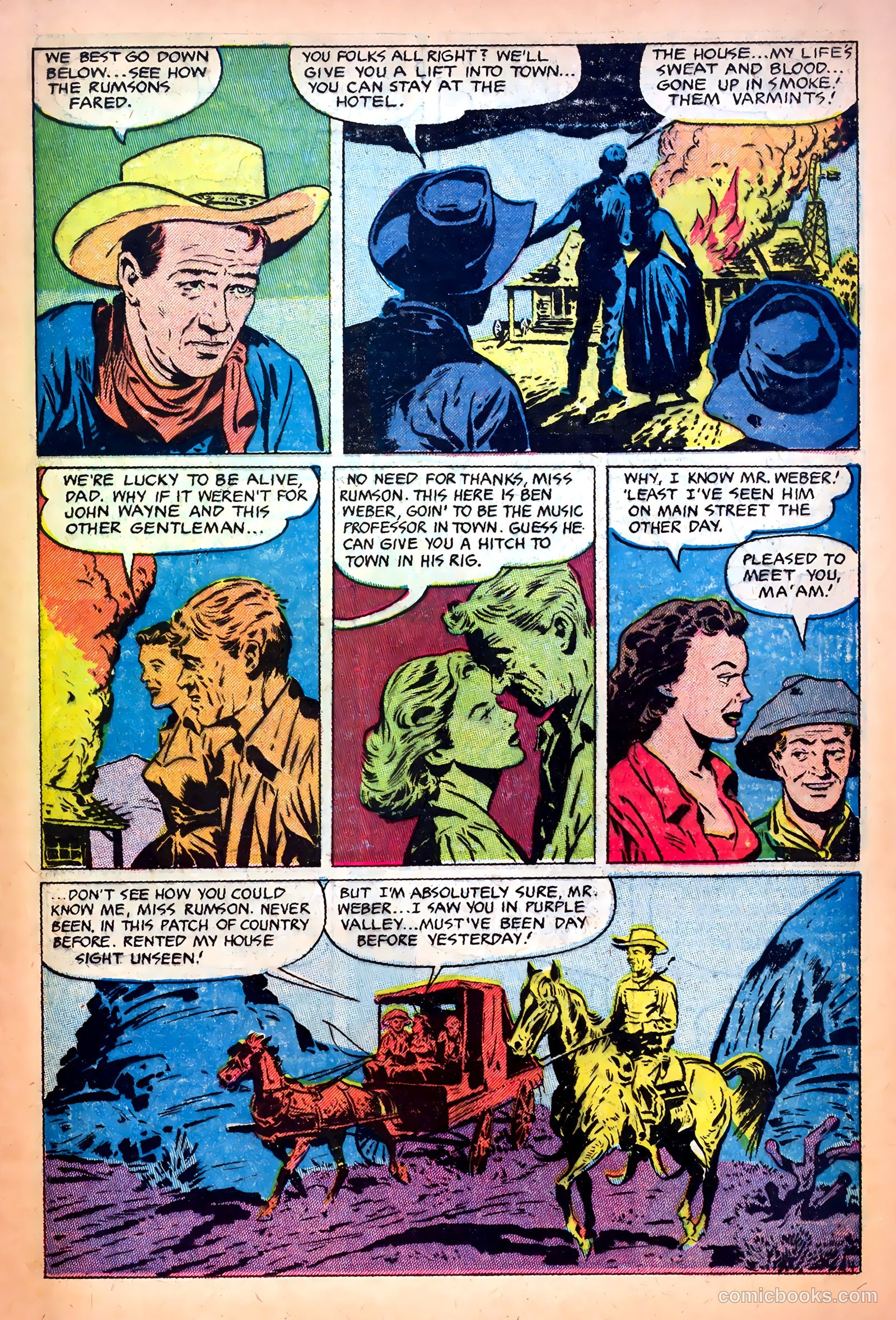 John Wayne Adventure Comics #15 (1952) — page 15 of 36