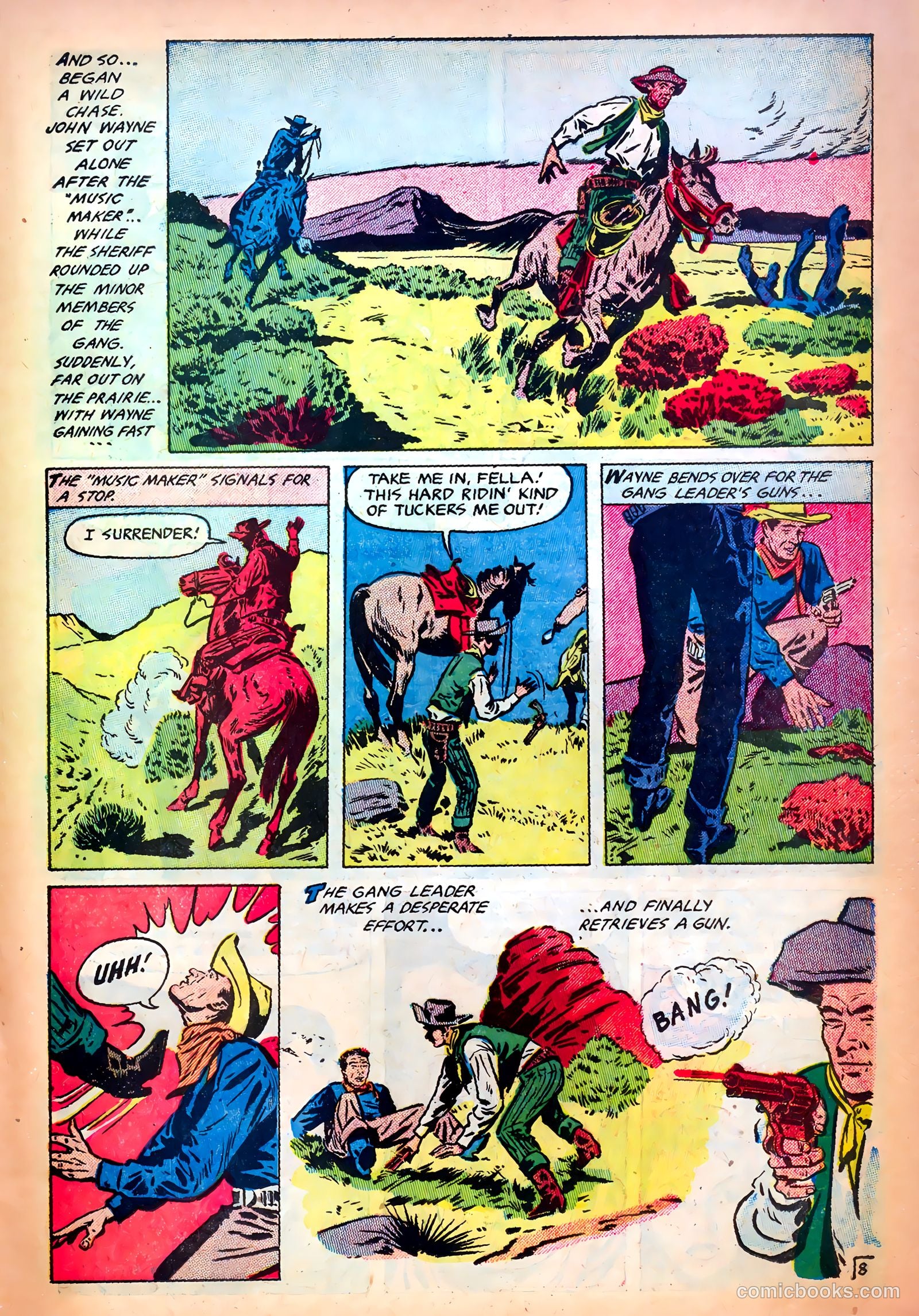 John Wayne Adventure Comics #15 (1952) — page 19 of 36
