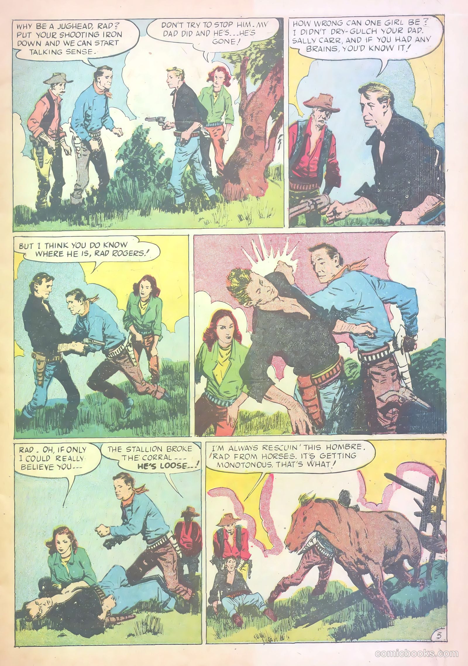 John Wayne Adventure Comics #17 (1952) — page 7 of 36