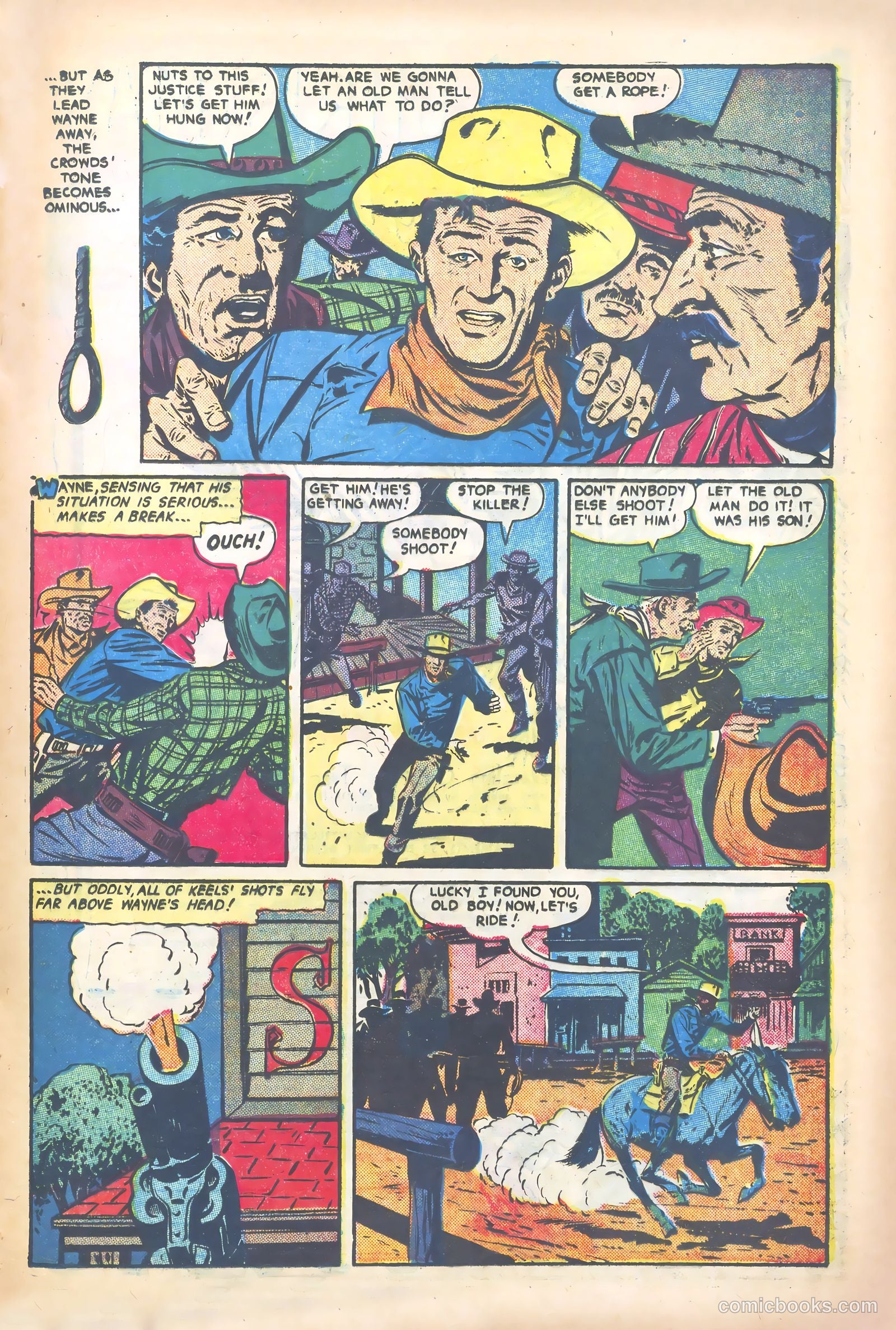 John Wayne Adventure Comics #18 (1953) — page 17 of 36
