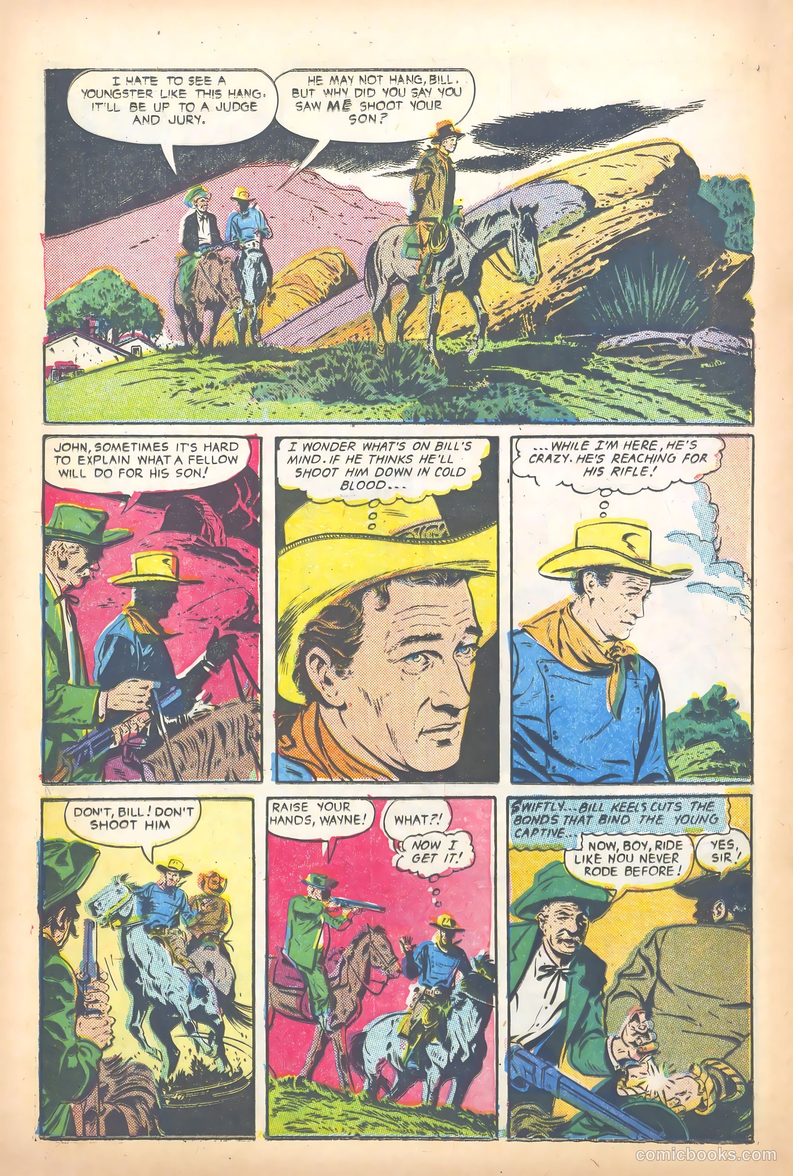 John Wayne Adventure Comics #18 (1953) — page 22 of 36
