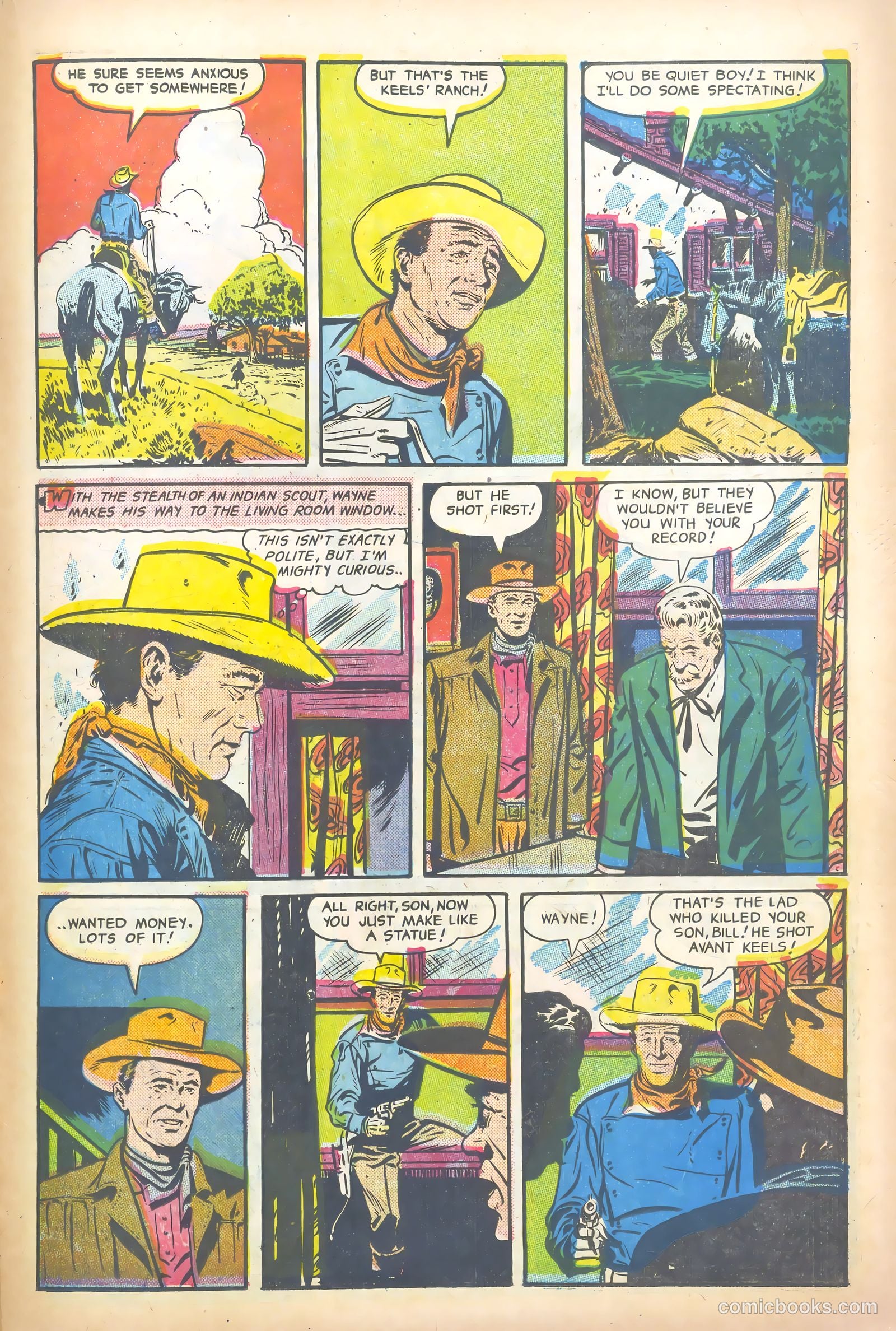 John Wayne Adventure Comics #18 (1953) — page 21 of 36