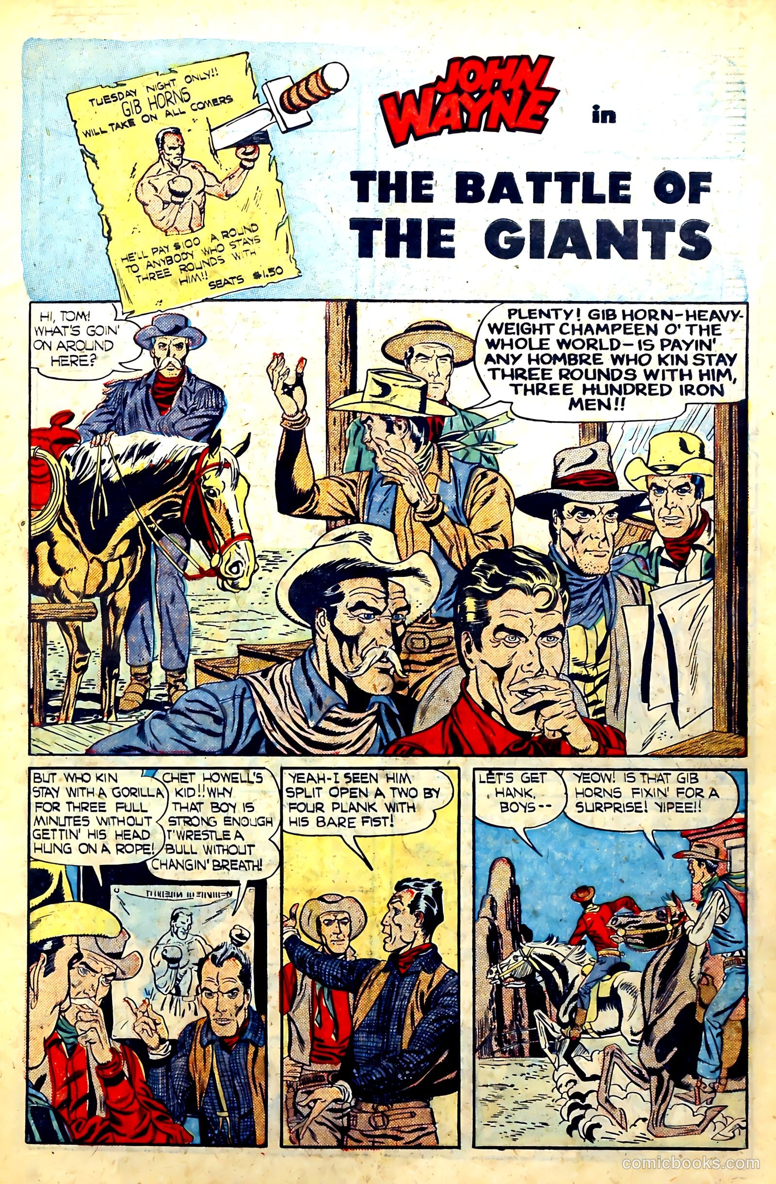John Wayne Adventure Comics #2 (1950) — page 3 of 36
