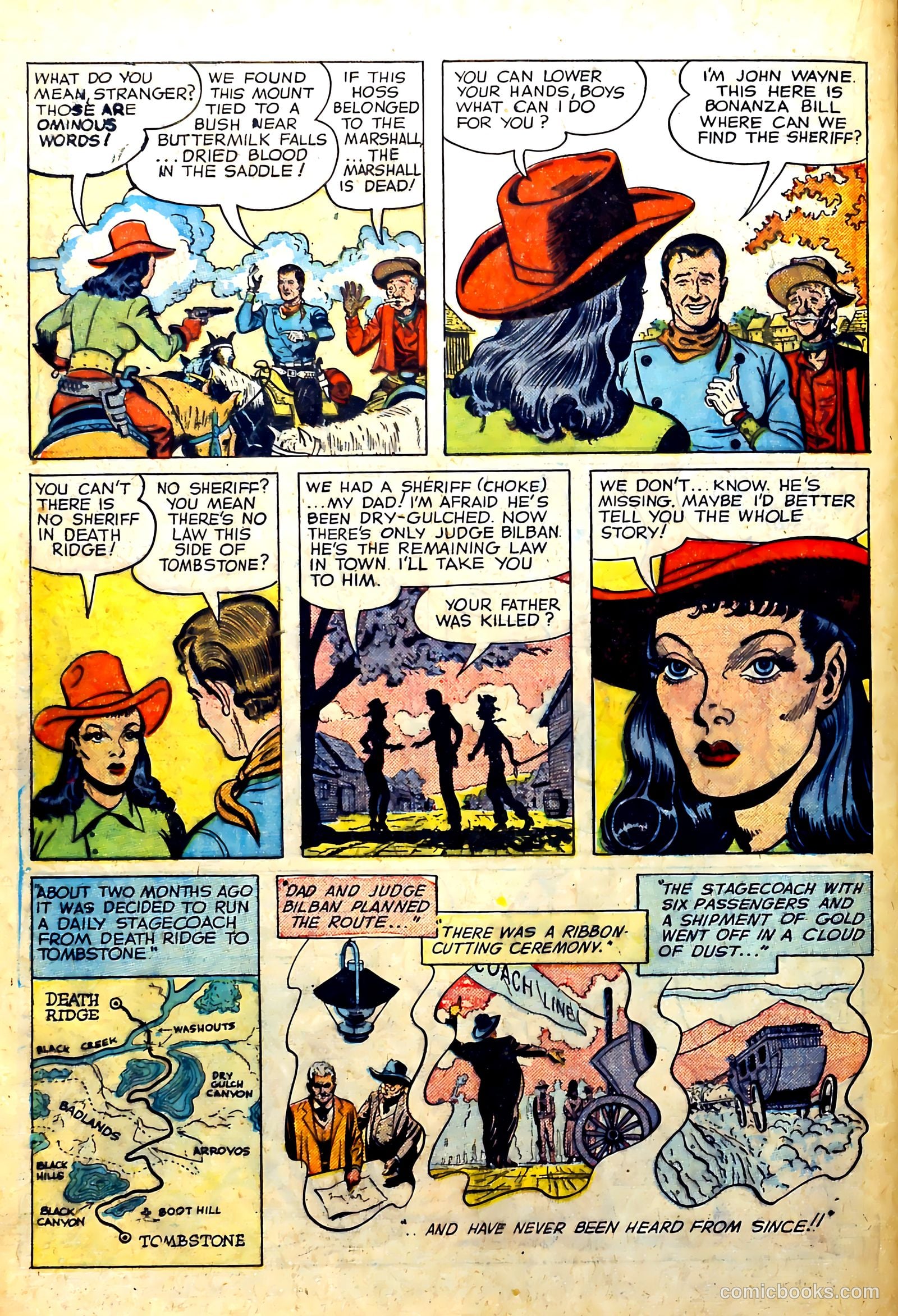 John Wayne Adventure Comics #2 (1950) — page 16 of 36