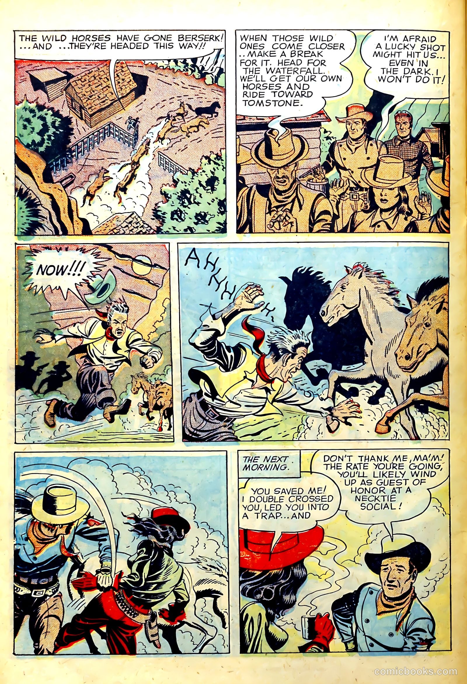 John Wayne Adventure Comics #2 (1950) — page 22 of 36