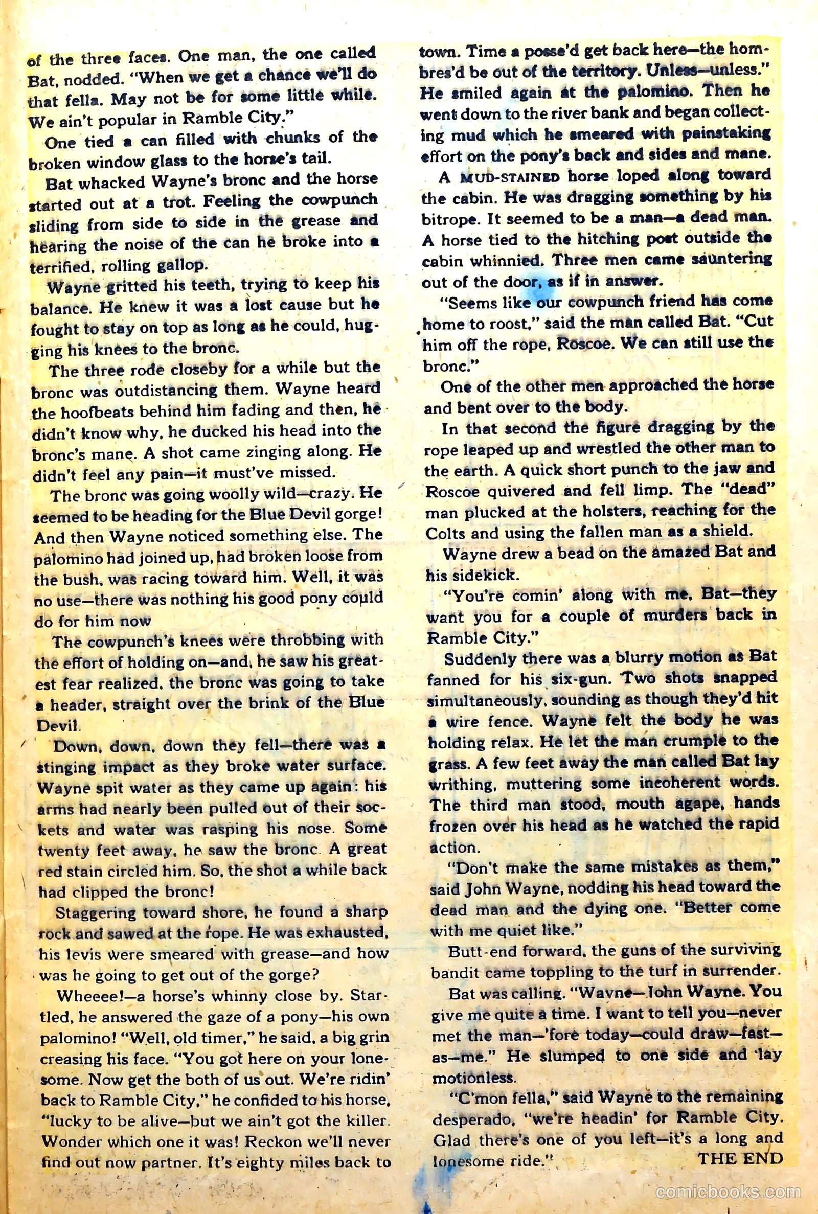 John Wayne Adventure Comics #2 (1950) — page 25 of 36