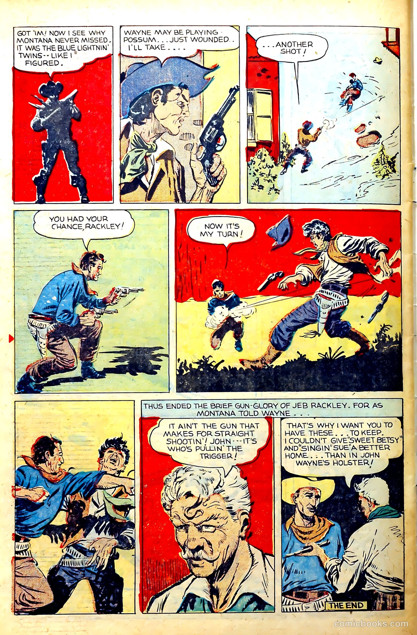 John Wayne Adventure Comics #2 (1950) — page 34 of 36
