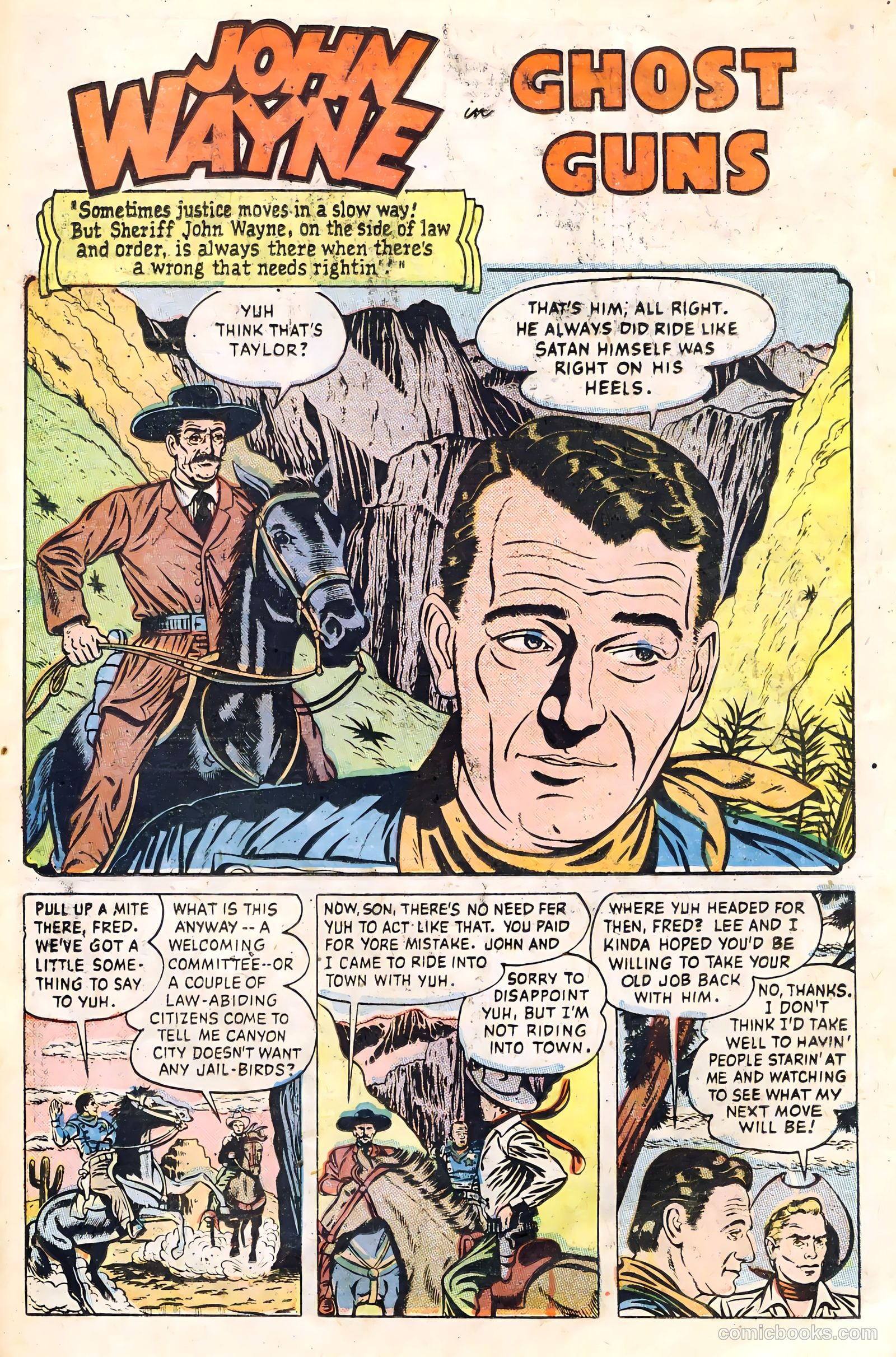 John Wayne Adventure Comics #21 (1953) — page 21 of 36