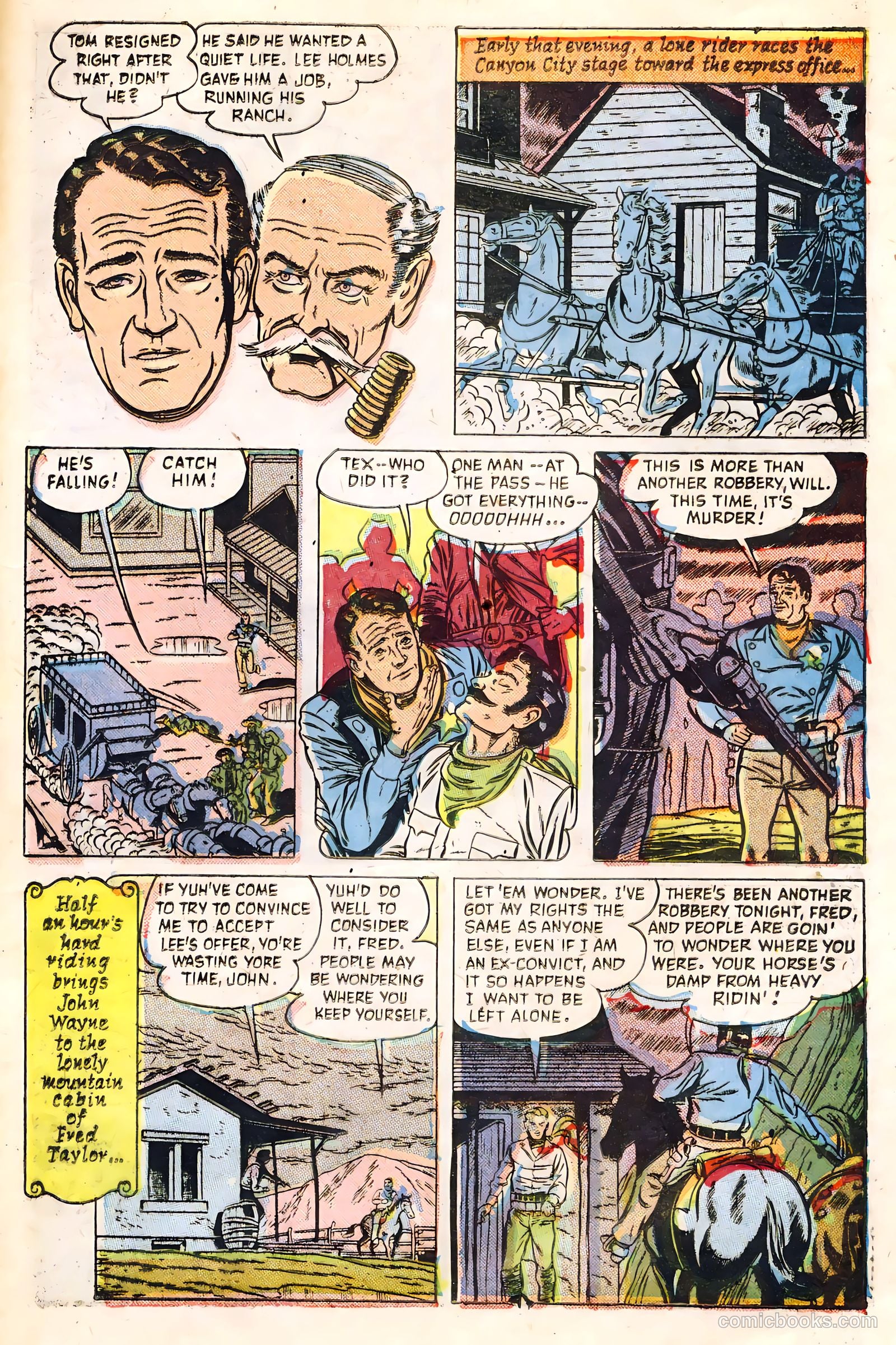 John Wayne Adventure Comics #21 (1953) — page 23 of 36