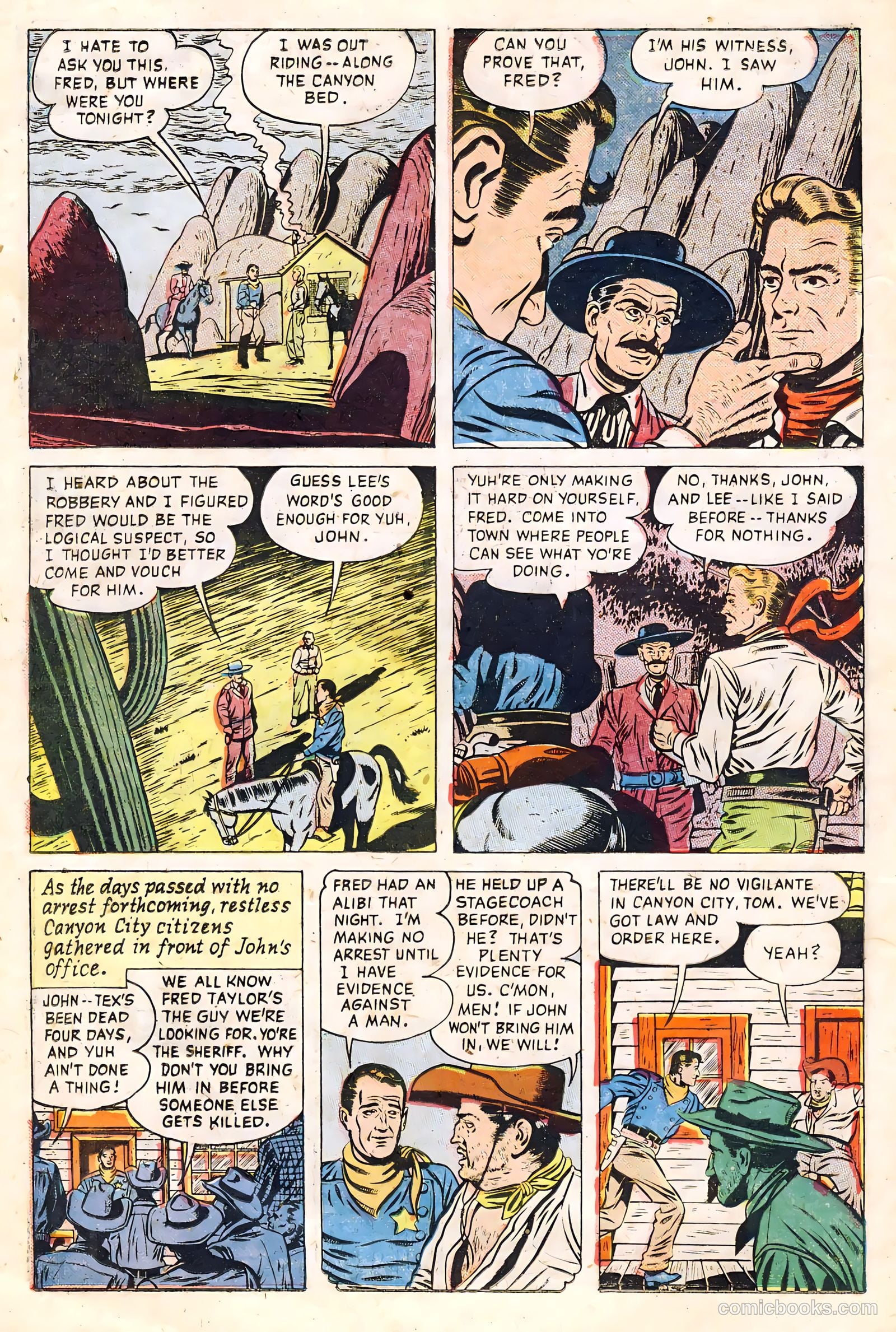 John Wayne Adventure Comics #21 (1953) — page 24 of 36