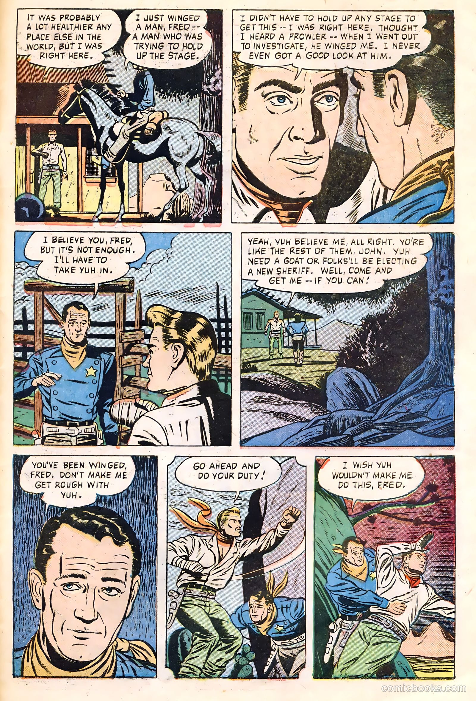 John Wayne Adventure Comics #21 (1953) — page 27 of 36