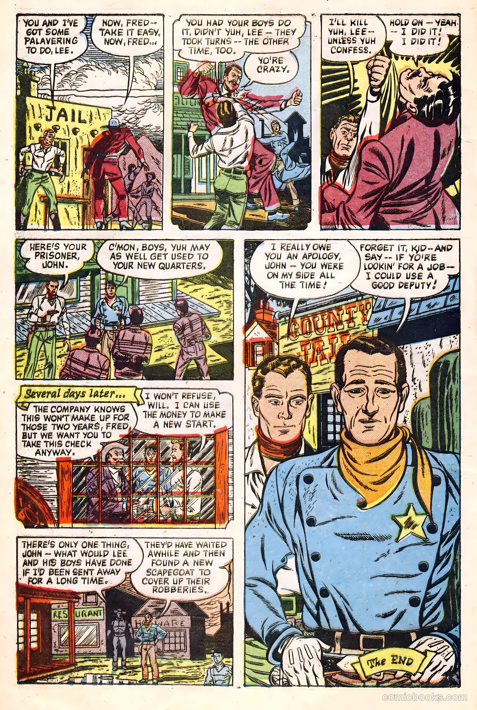 John Wayne Adventure Comics #21 (1953) — page 30 of 36