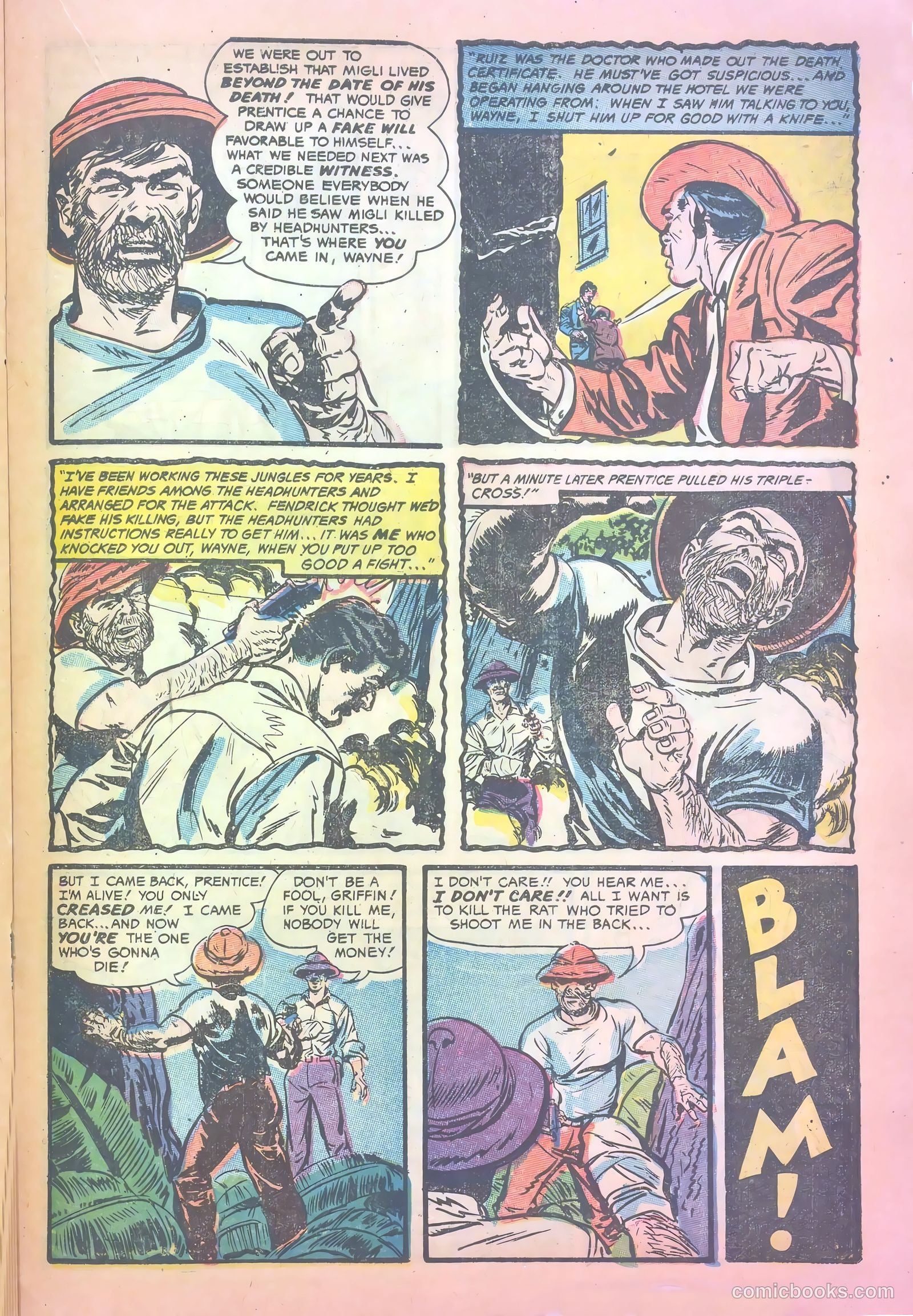 John Wayne Adventure Comics #24 (1954) — page 21 of 36