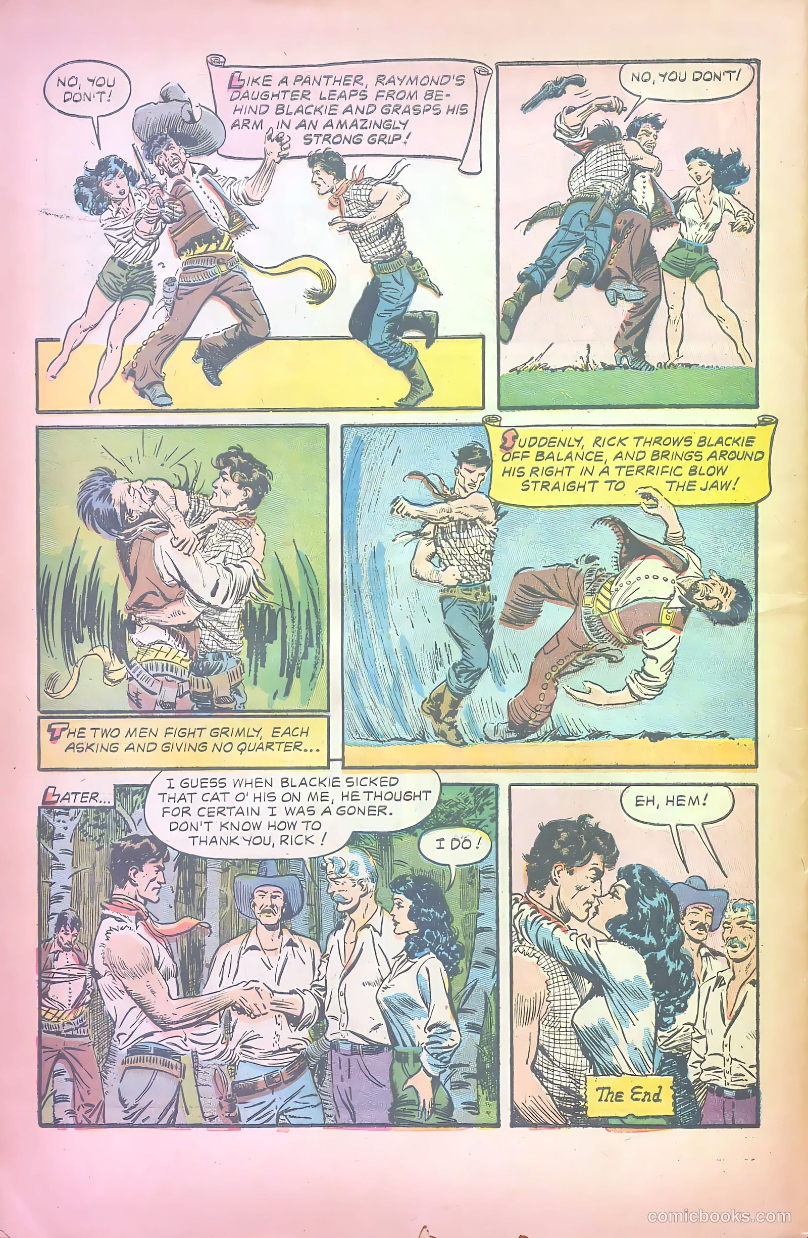 John Wayne Adventure Comics #25 (1954) — page 32 of 36