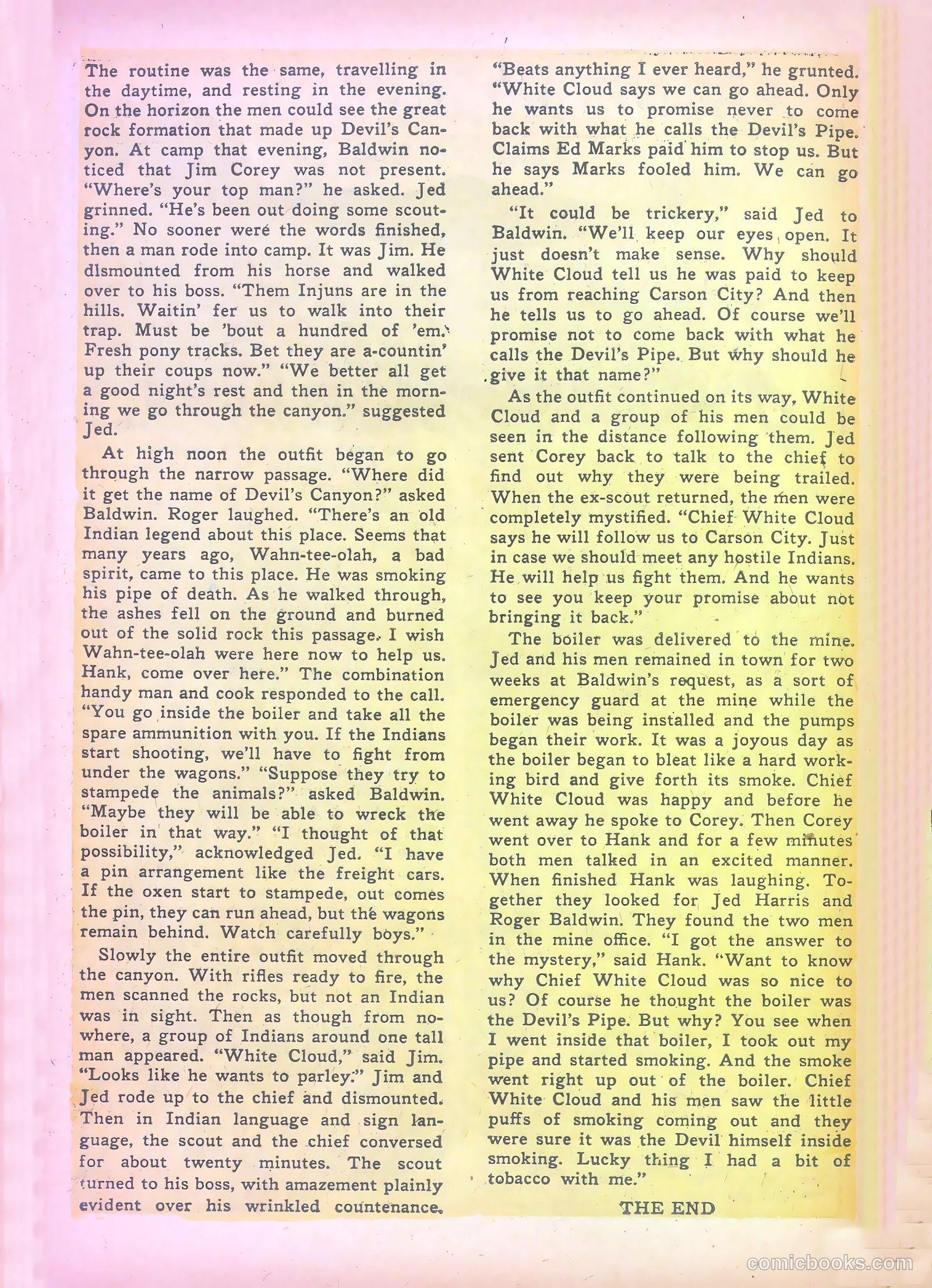 John Wayne Adventure Comics #26 (1954) — page 32 of 35