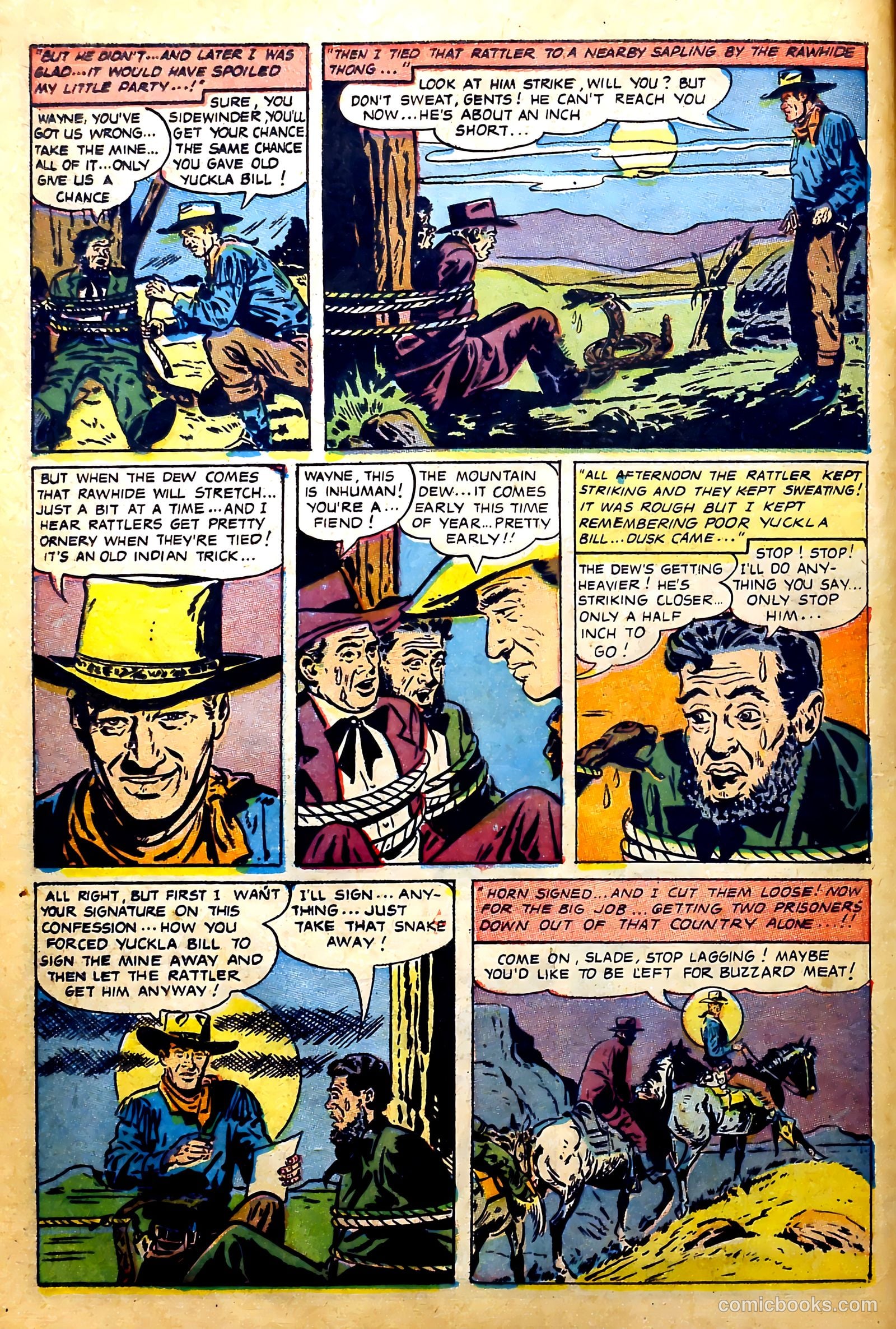 John Wayne Adventure Comics #27 (1954) — page 16 of 36