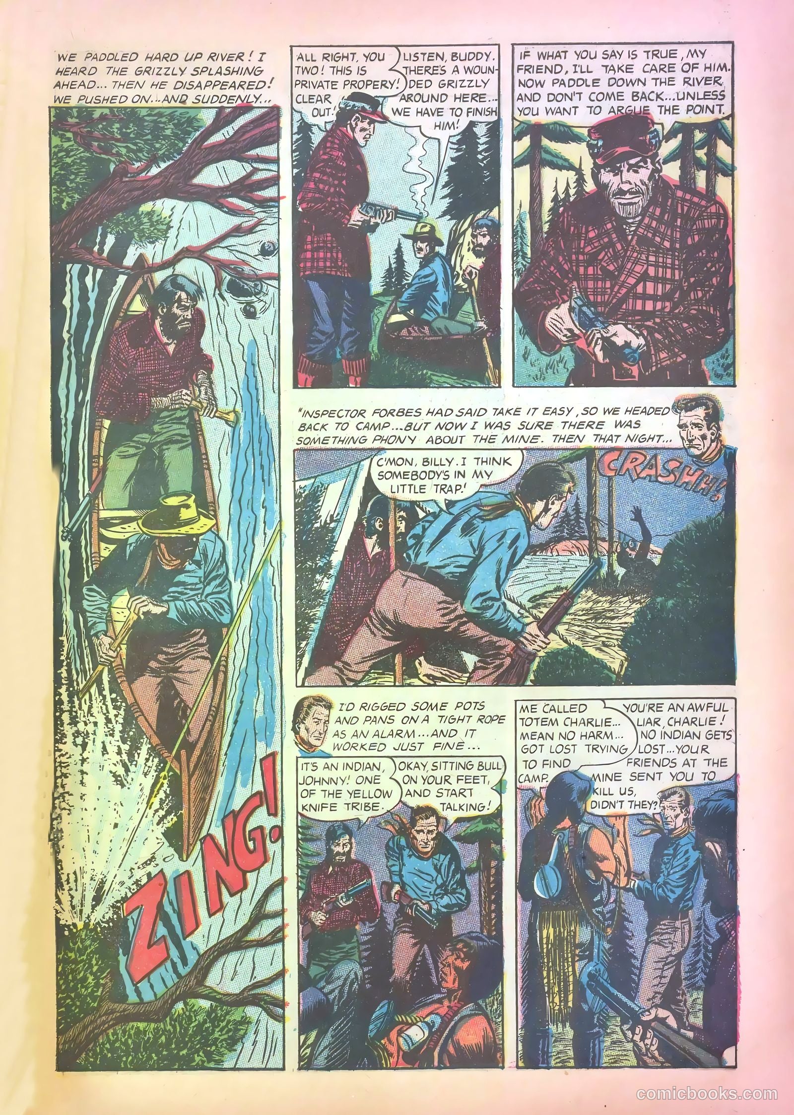John Wayne Adventure Comics #28 (1954) — page 7 of 36