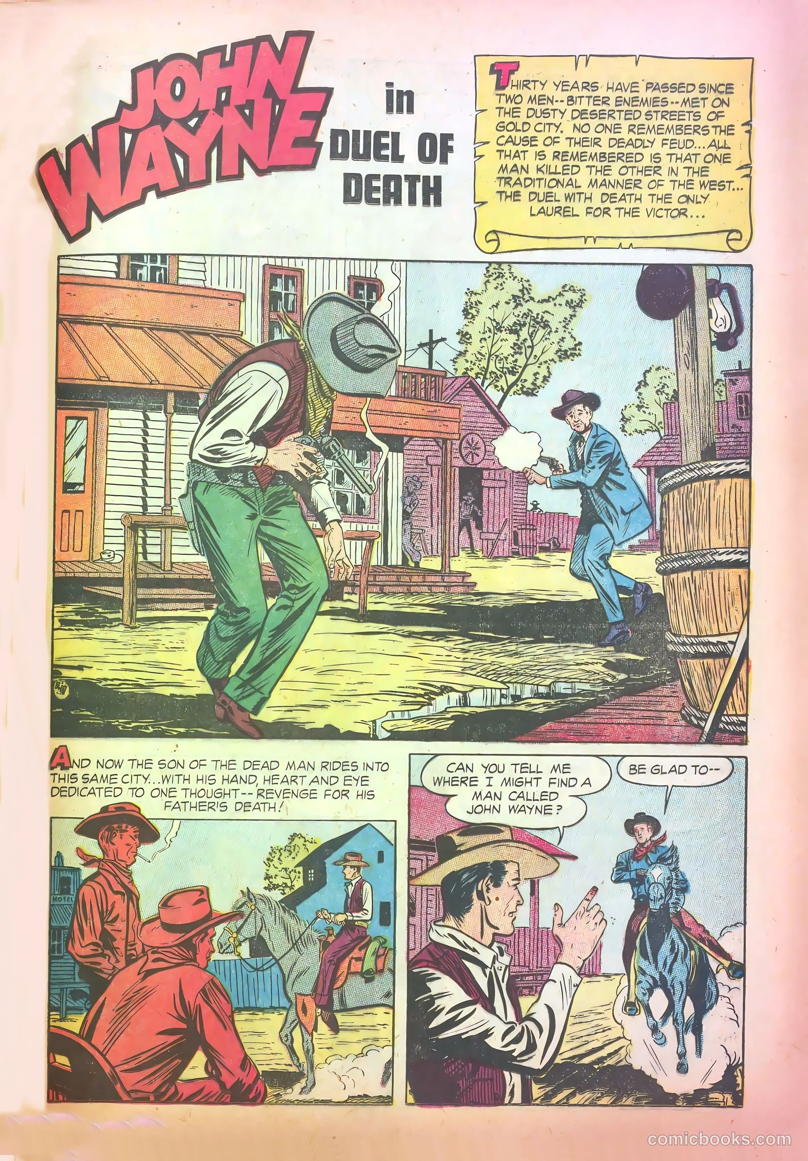 John Wayne Adventure Comics #28 (1954) — page 25 of 36