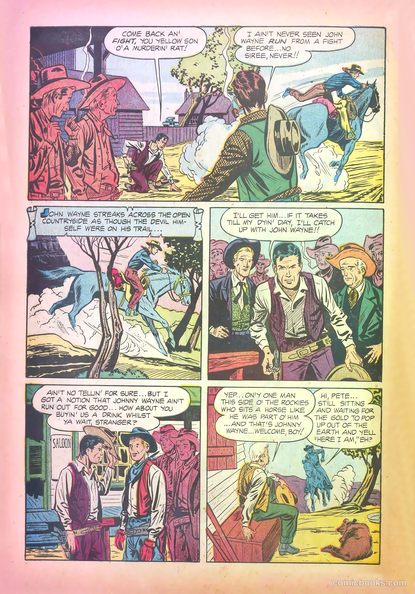 John Wayne Adventure Comics #28 (1954) — page 28 of 36