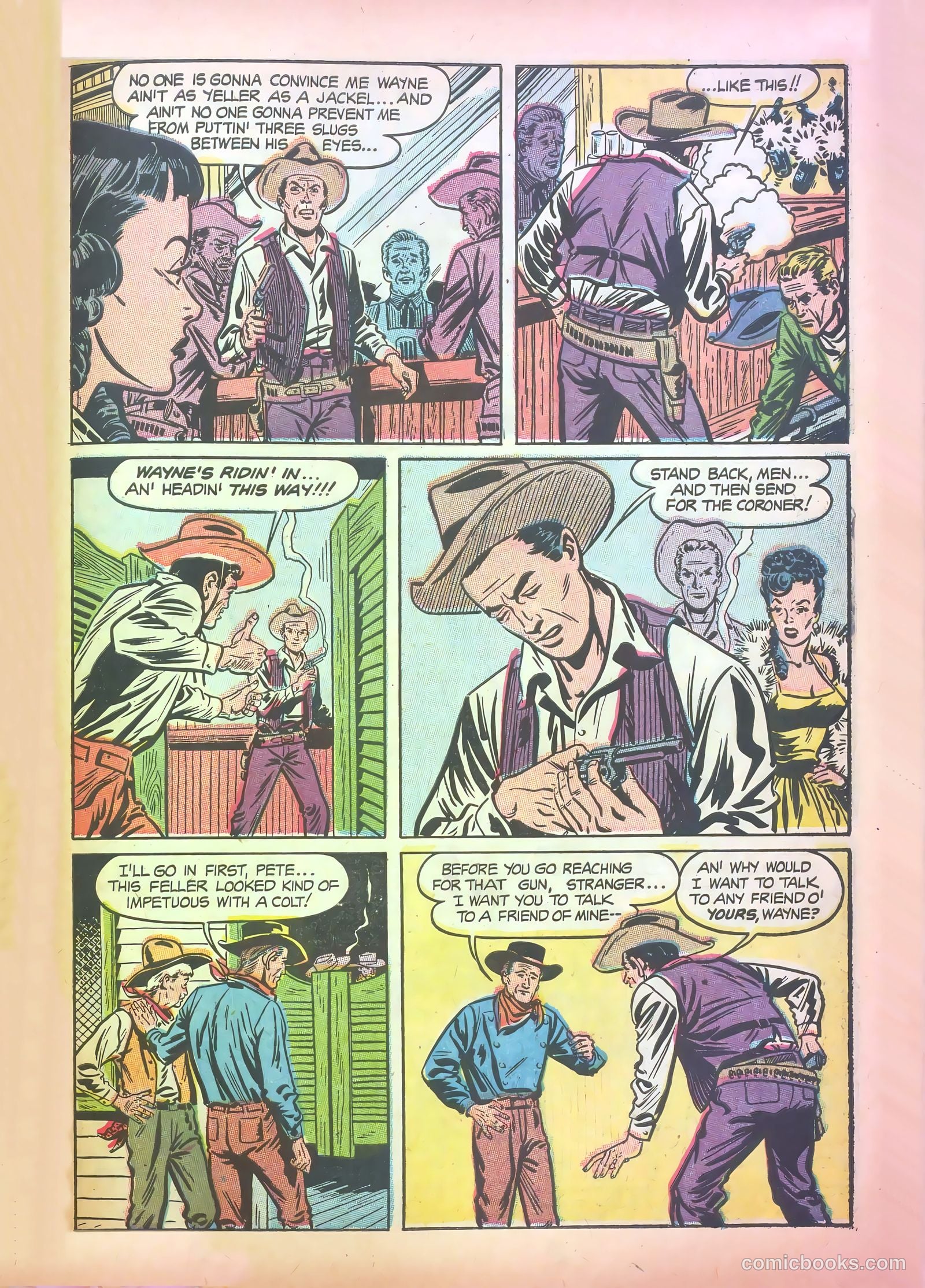 John Wayne Adventure Comics #28 (1954) — page 29 of 36