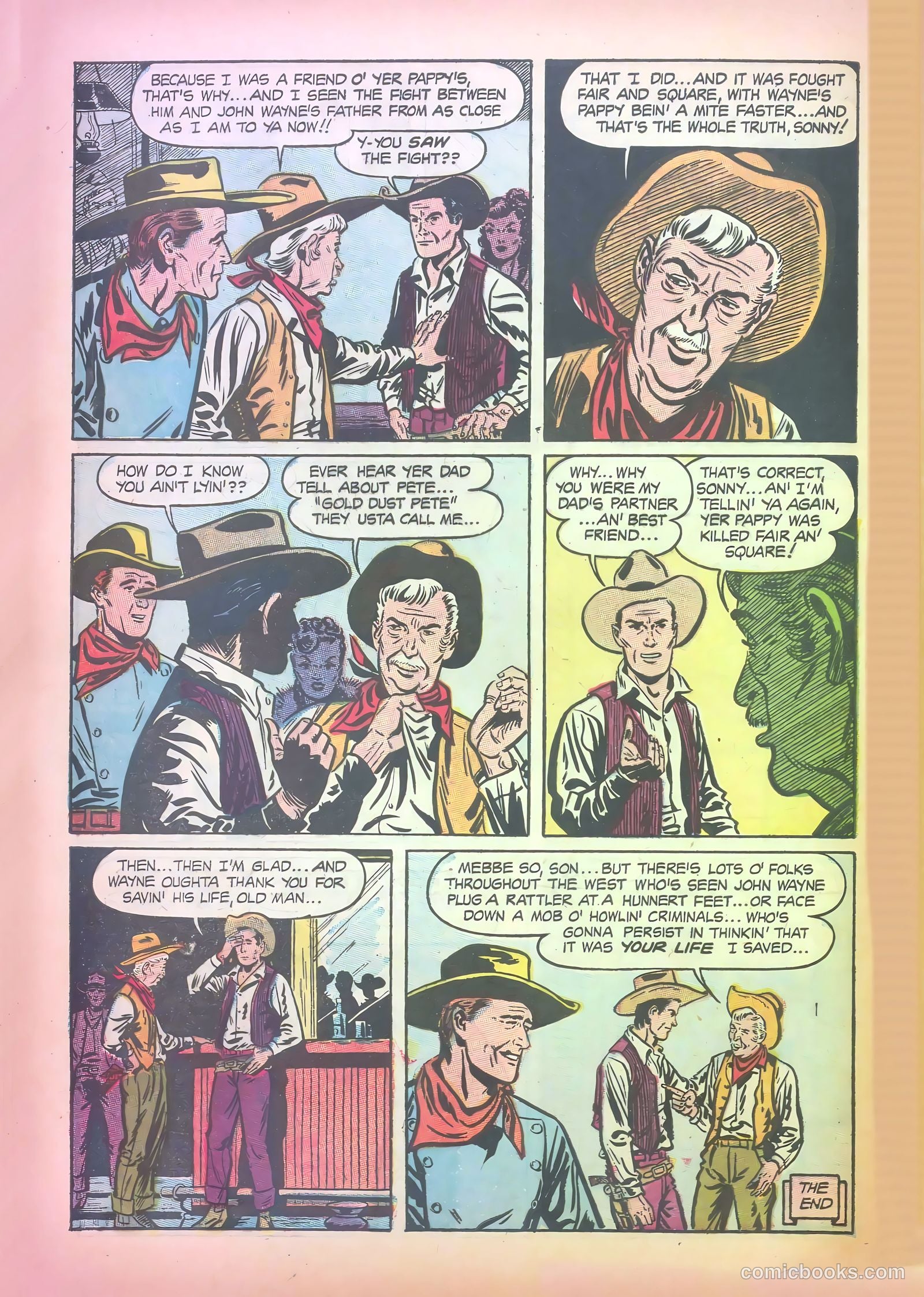 John Wayne Adventure Comics #28 (1954) — page 30 of 36
