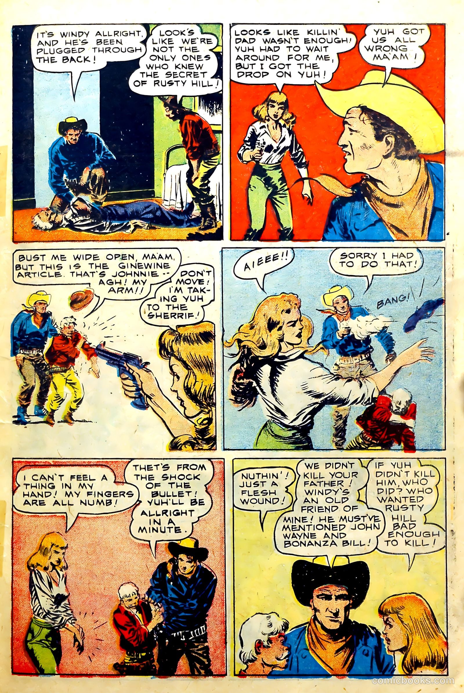 John Wayne Adventure Comics #29 (1955) — page 21 of 36