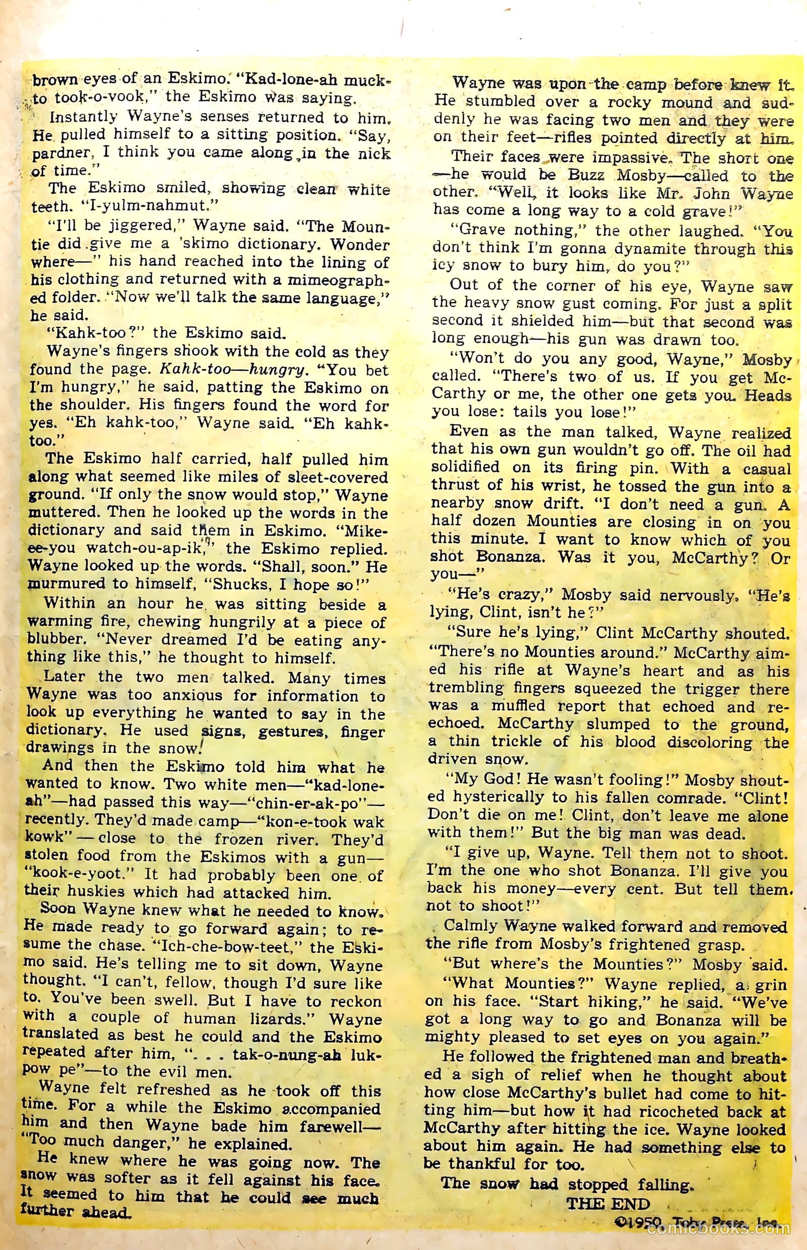 John Wayne Adventure Comics #29 (1955) — page 29 of 36