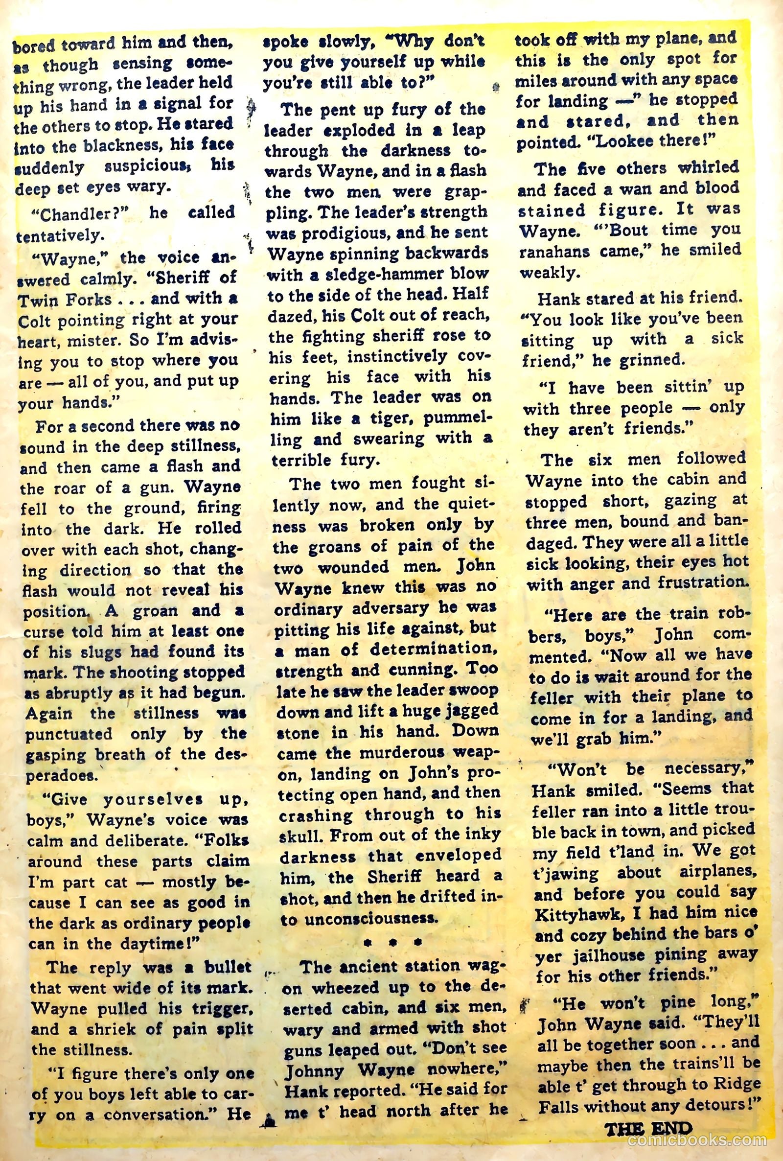 John Wayne Adventure Comics #3 (1950) — page 23 of 37
