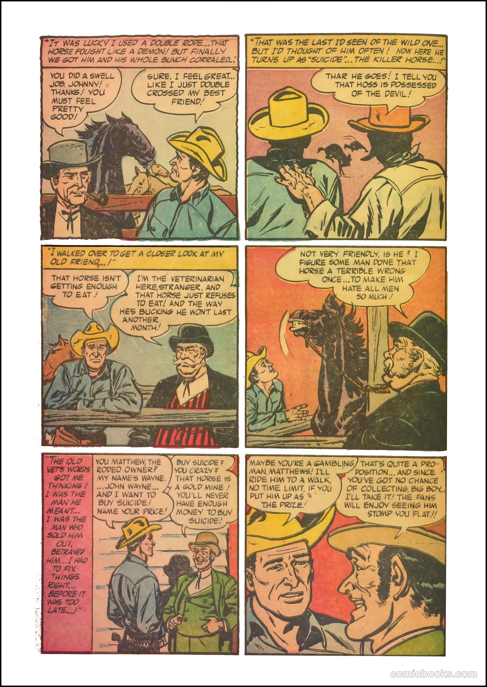 John Wayne Adventure Comics #30 (1953) — page 8 of 36