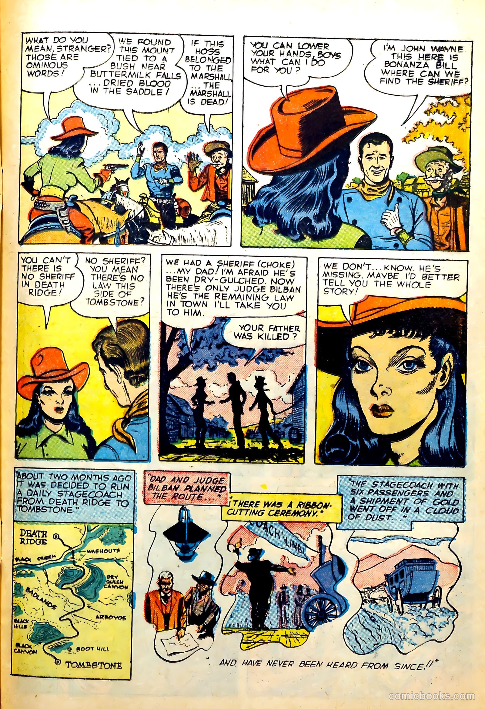 John Wayne Adventure Comics #31 (1955) — page 25 of 36