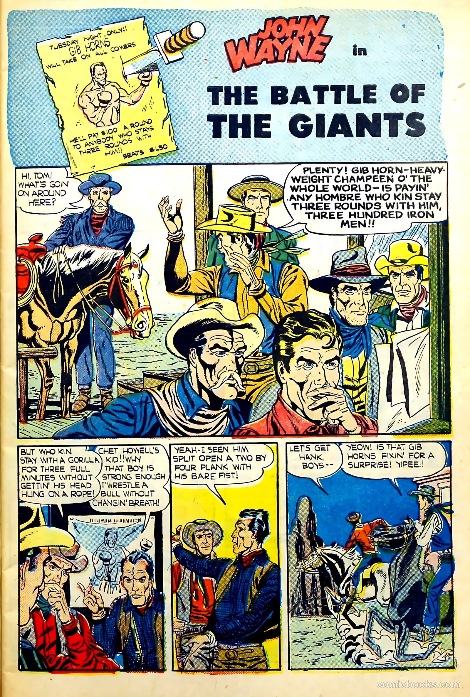 John Wayne Adventure Comics #31 (1955) — page 3 of 36