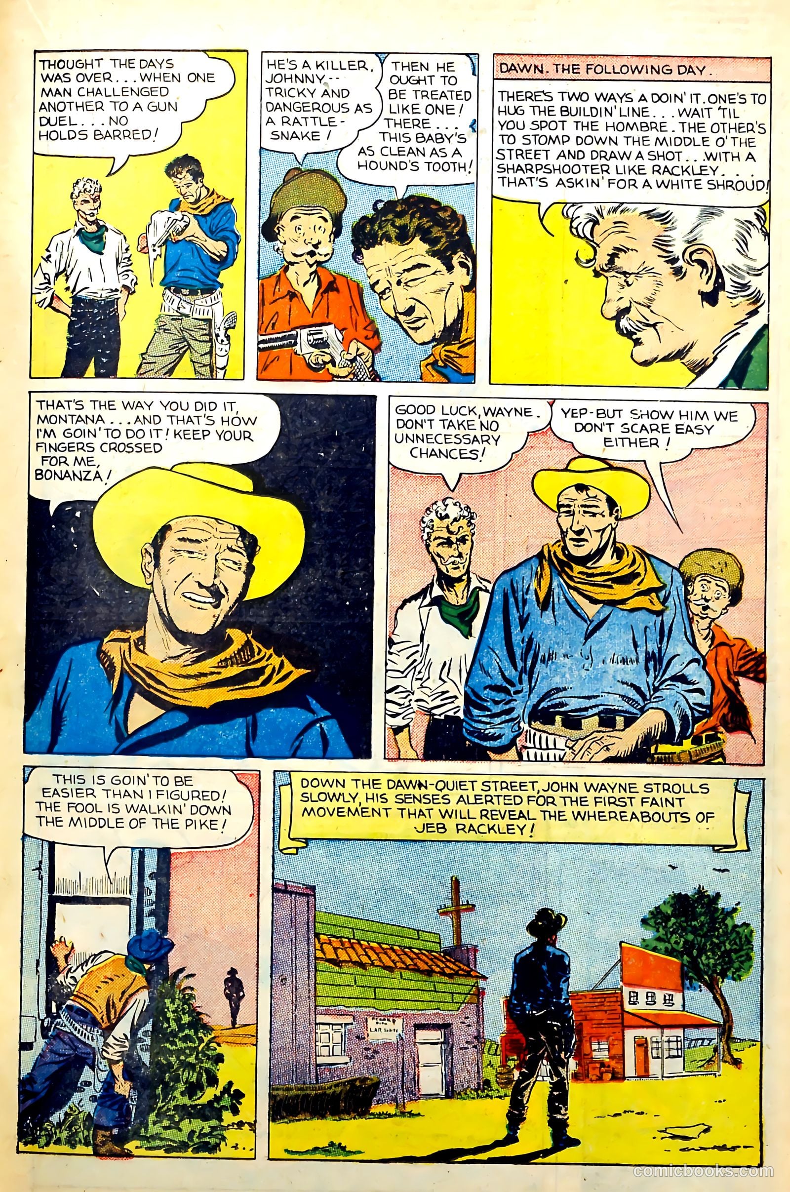 John Wayne Adventure Comics #31 (1955) — page 19 of 36