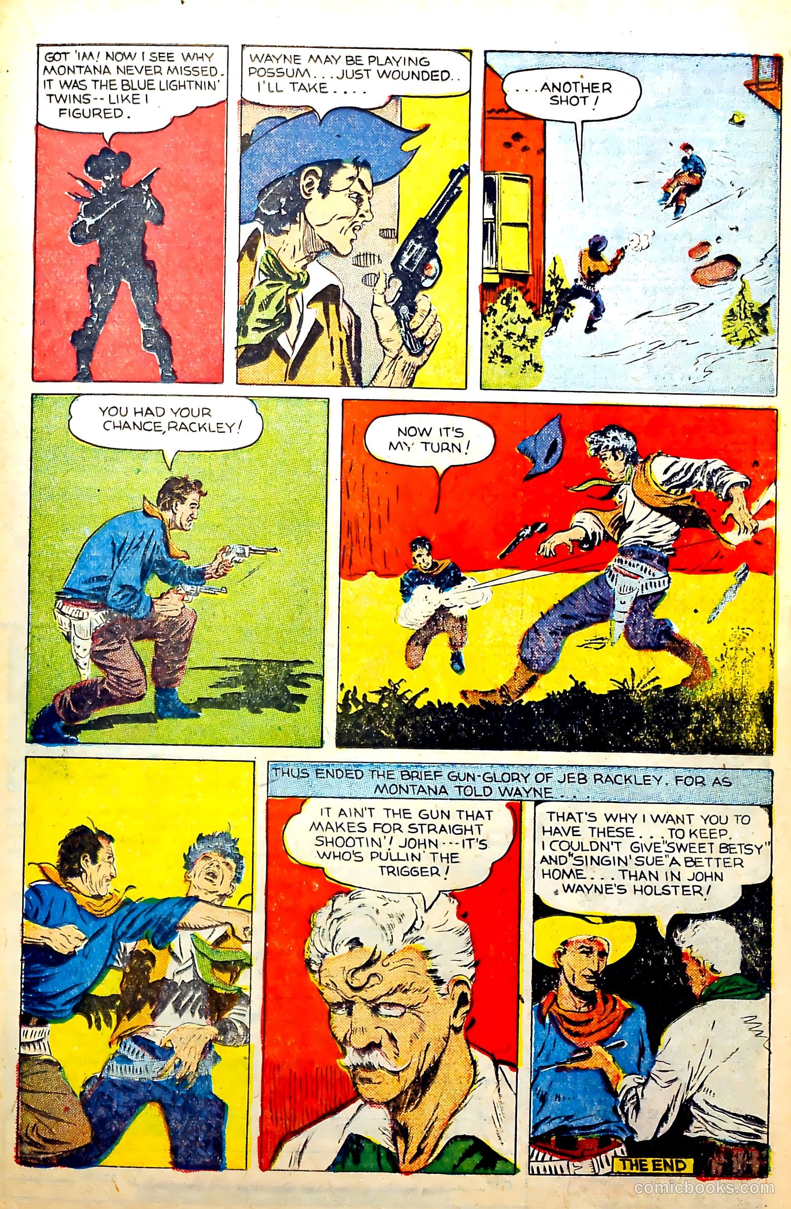 John Wayne Adventure Comics #31 (1955) — page 21 of 36