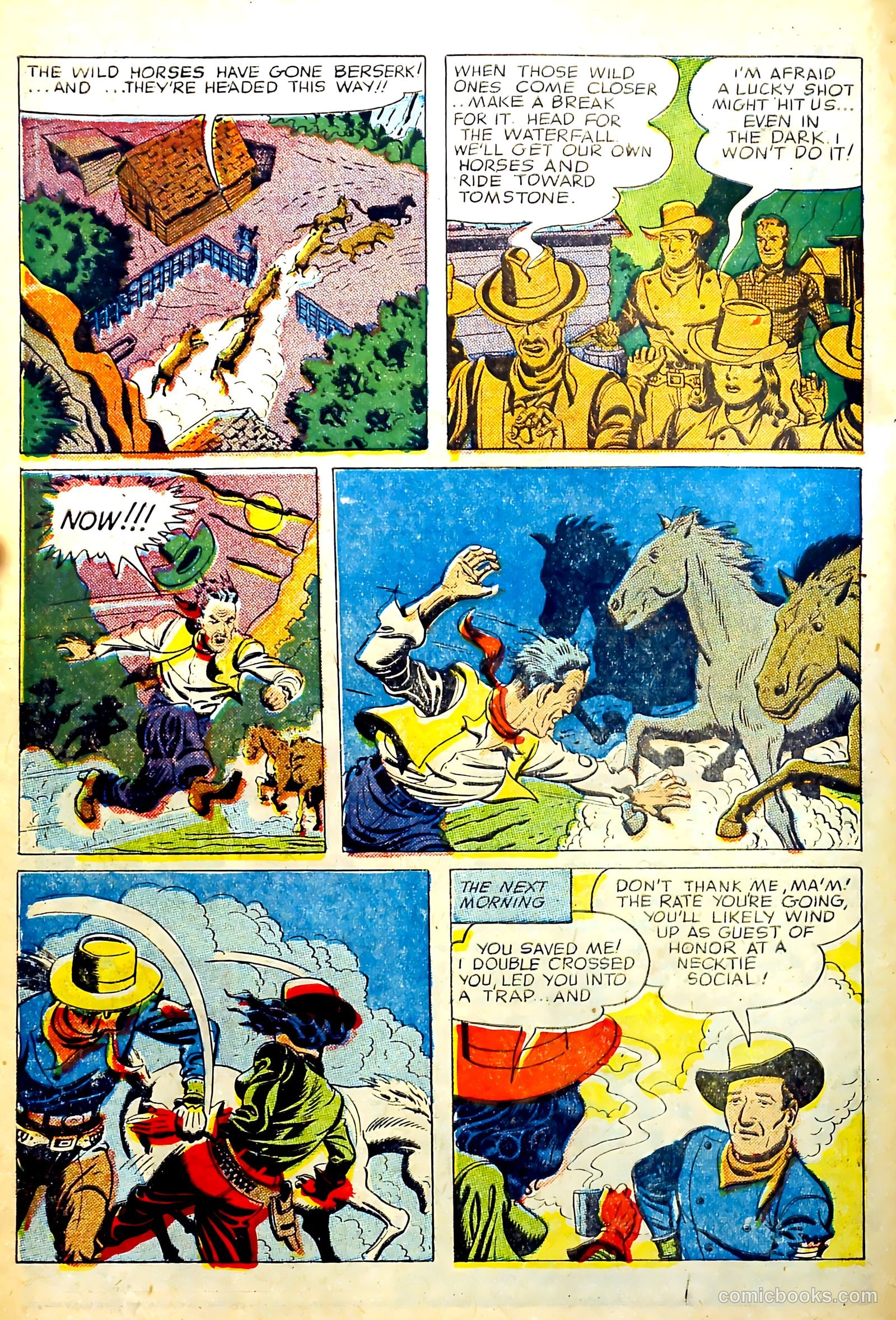 John Wayne Adventure Comics #31 (1955) — page 32 of 36