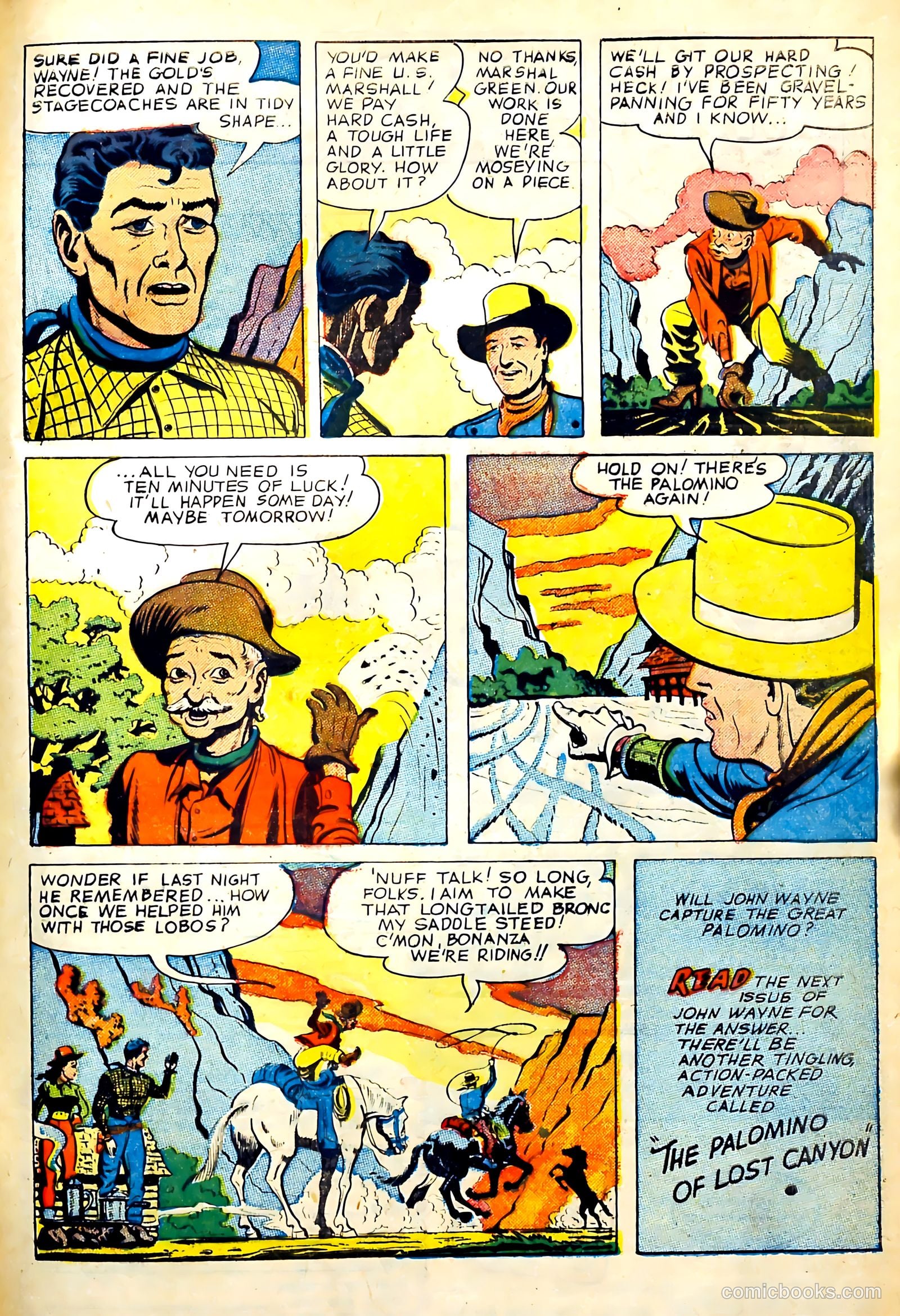 John Wayne Adventure Comics #31 (1955) — page 33 of 36