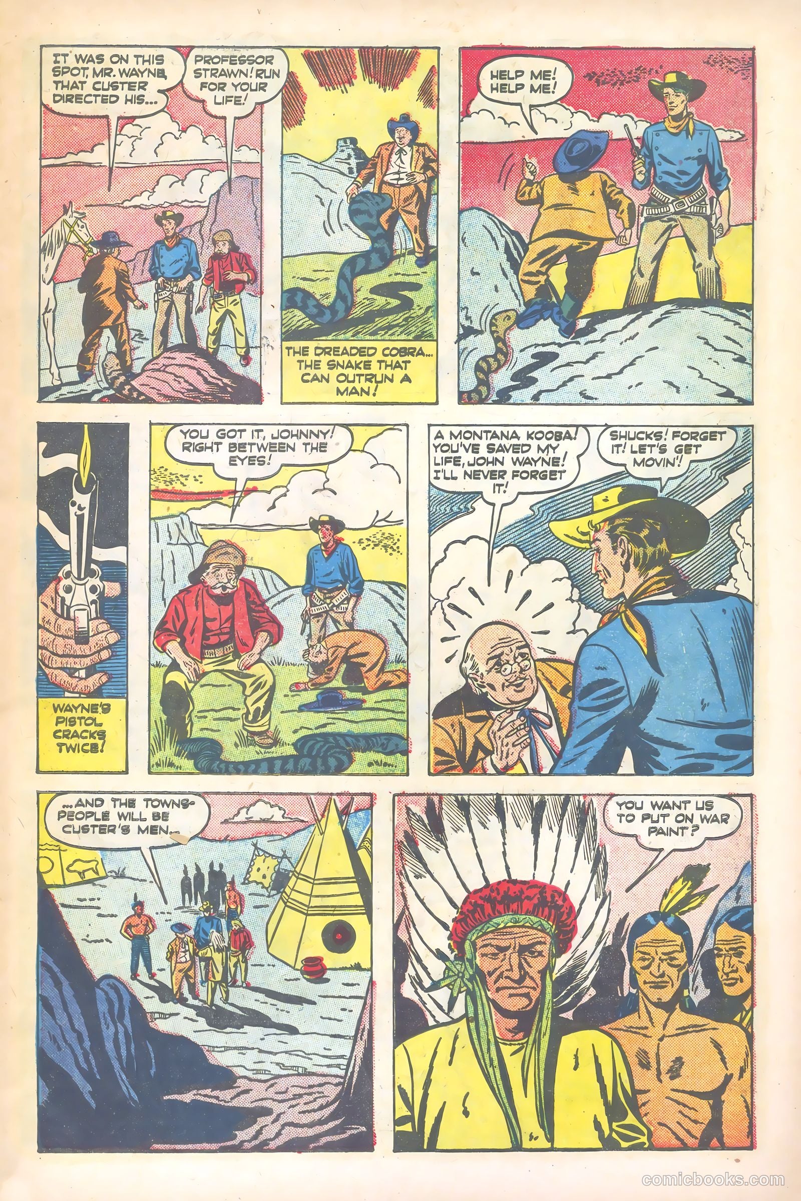 John Wayne Adventure Comics #4 (1950) — page 7 of 52