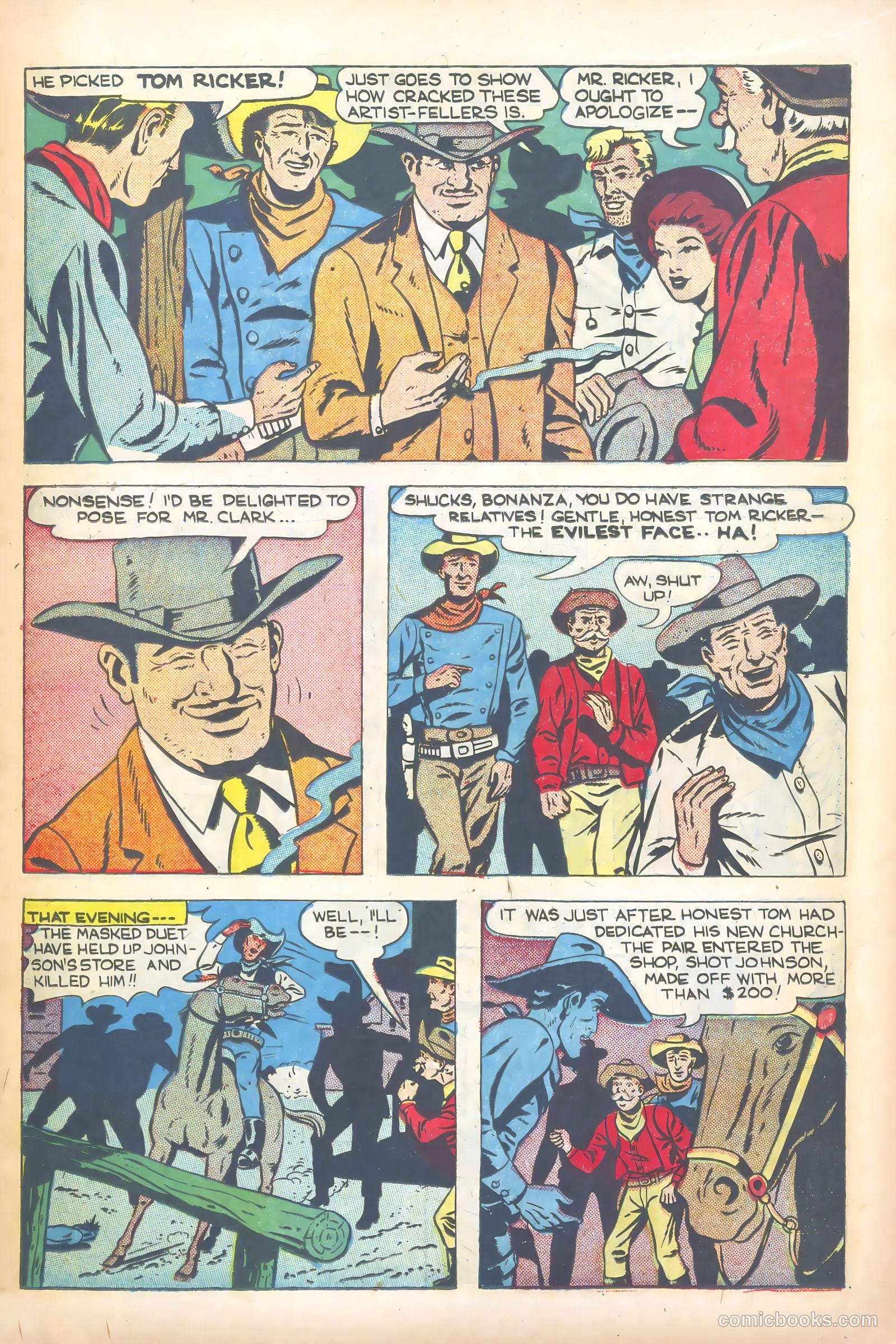 John Wayne Adventure Comics #4 (1950) — page 17 of 52