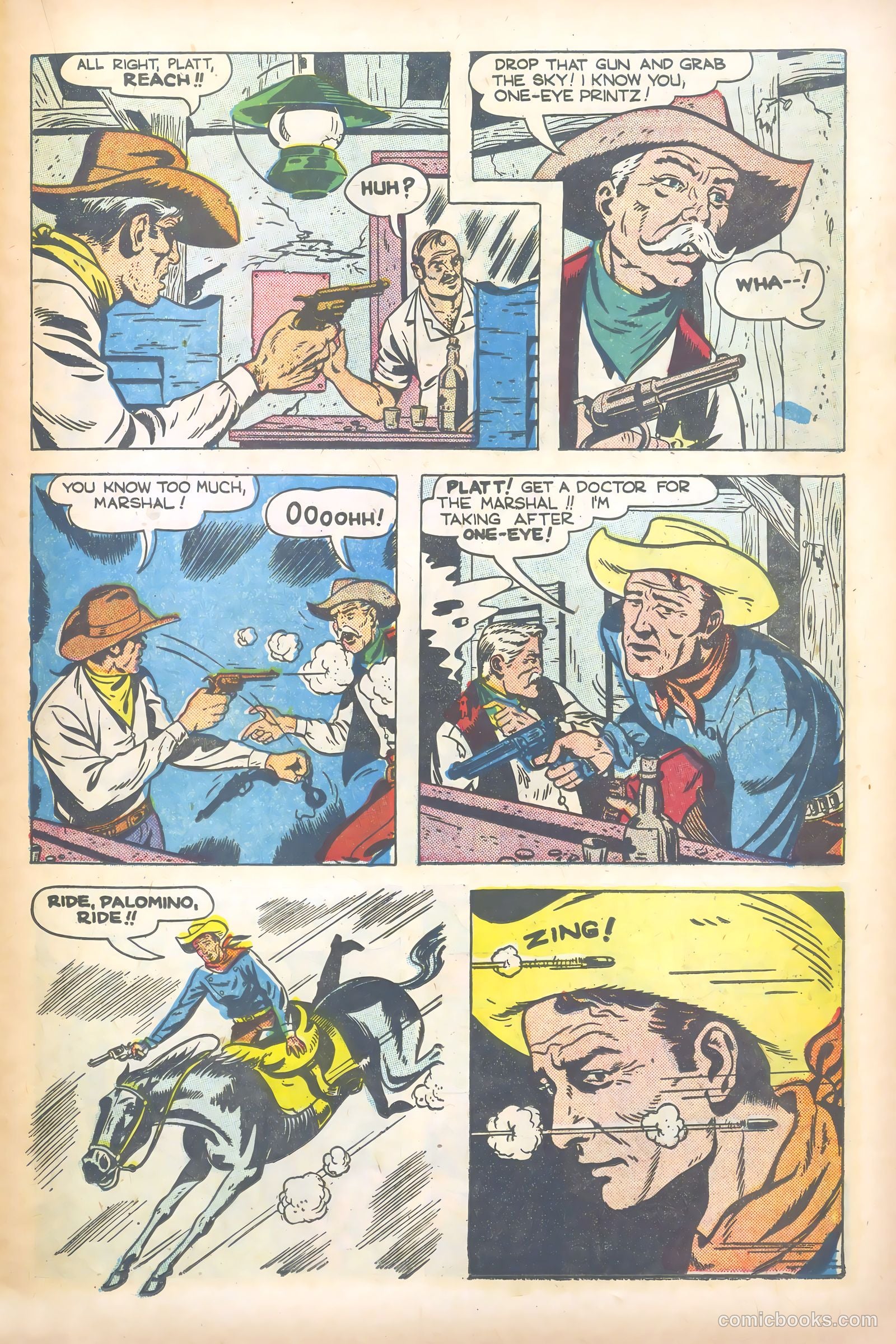 John Wayne Adventure Comics #4 (1950) — page 19 of 52